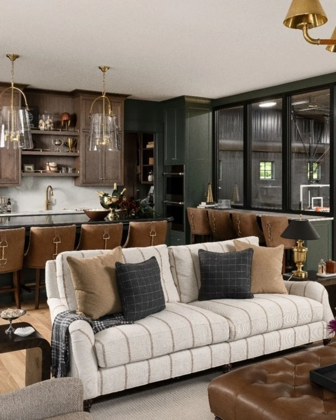 Step inside the #TheResidentialRec ✨

A luxury residential gym, reimagined. Inspired by materials associated with a vintage collegiate vibe, this space is layered with rich colors, warm brass accents, and an abundance of leather. Who's ready for tipo