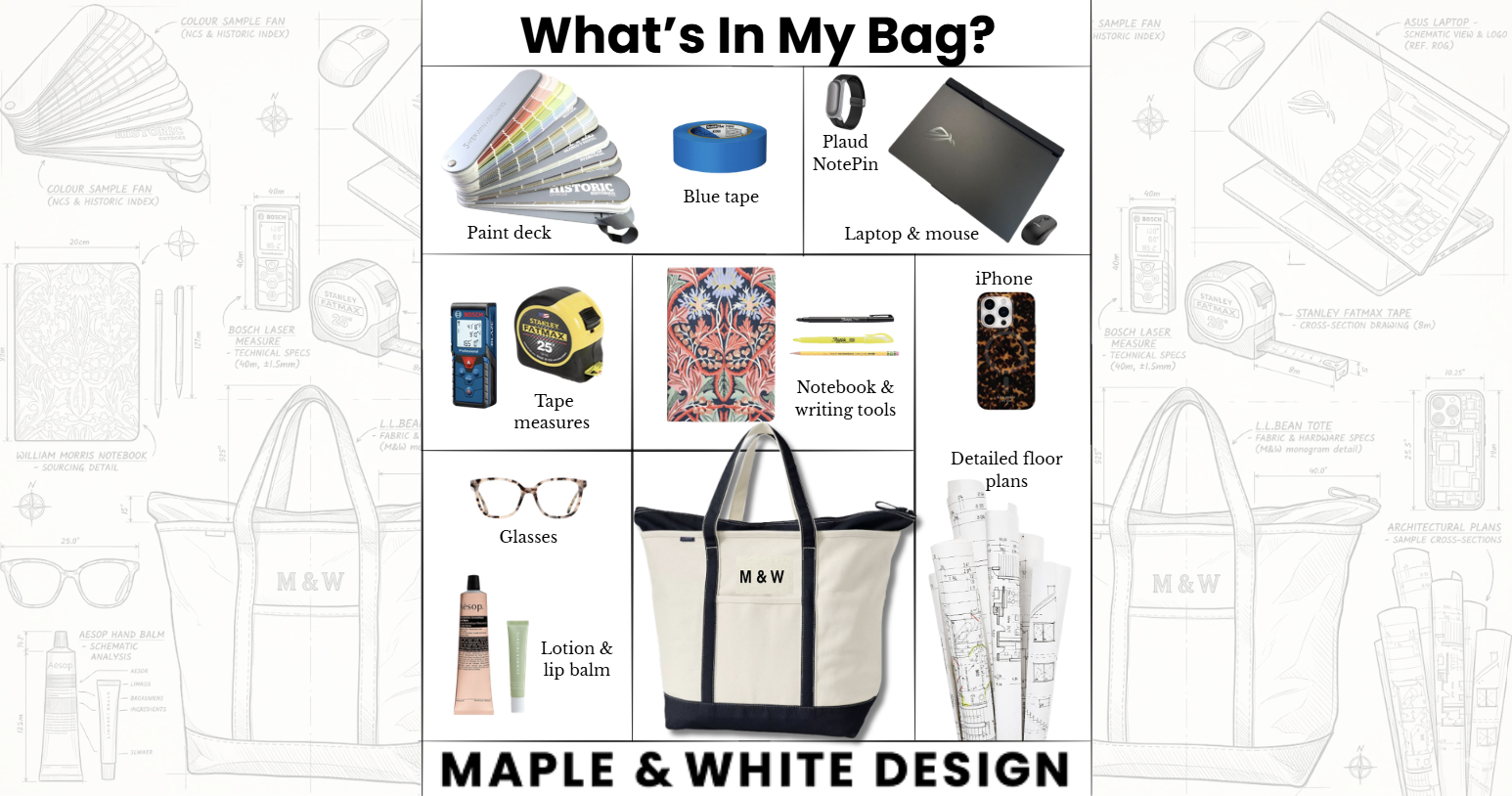 What’s in My Bag: An Interior Designer’s Daily Essentials