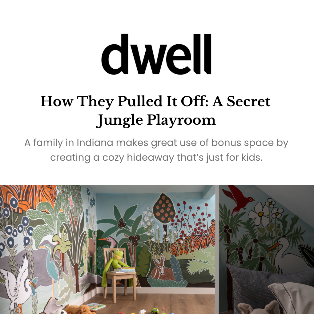 Becky Asleson, the owner and principal of Maple & White Design, a South Bend, Indiana-based firm, designed a bonus play space under a flight of stairs, and connected it to a larger playroom through a hidden crawlspace accessed via a custom media cons