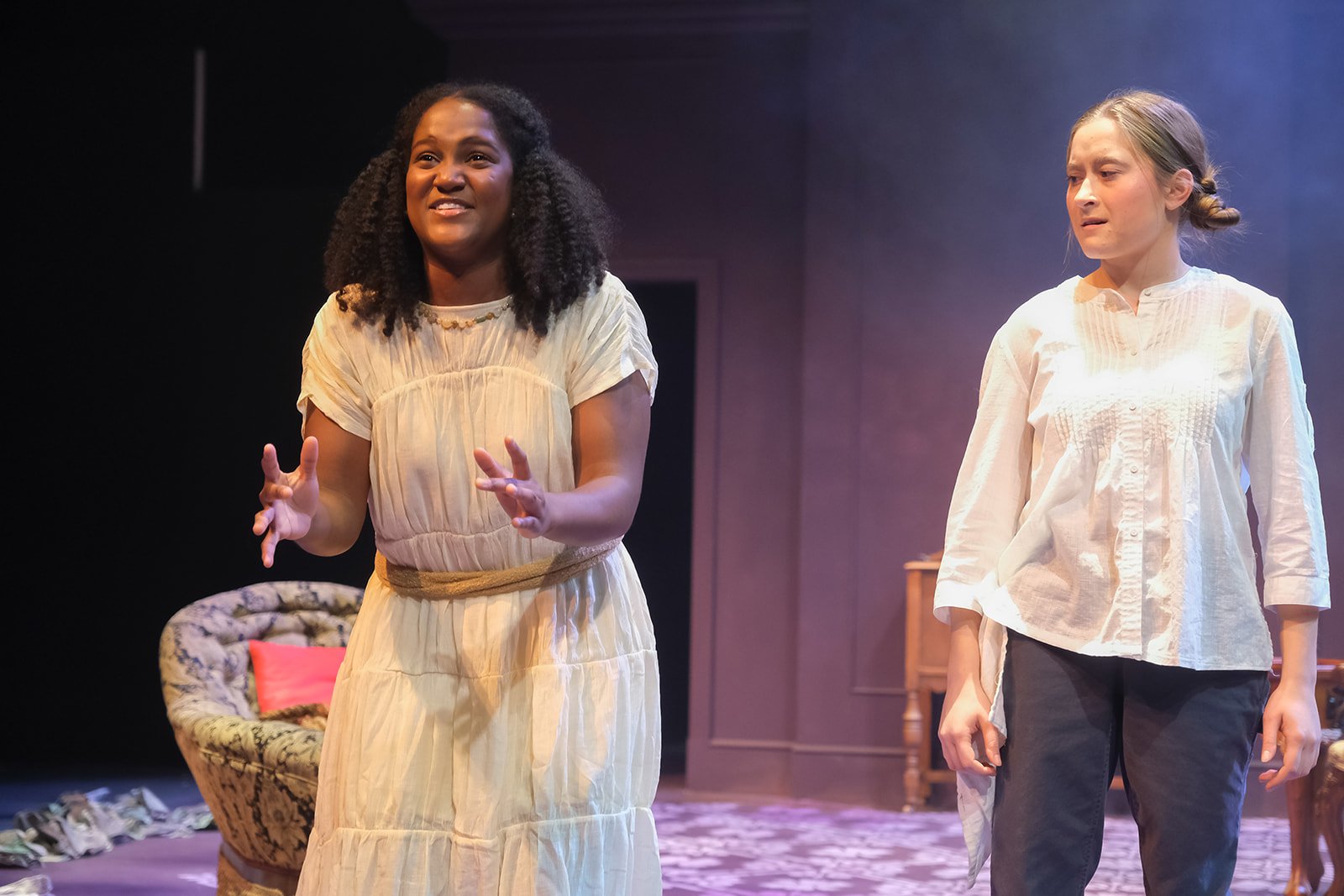 Steph Hogan as Marjory - The Moors by Jen Silverman / Directed by Laurie Schmeling and Sarah Ross / Photo by Ann Ilagan