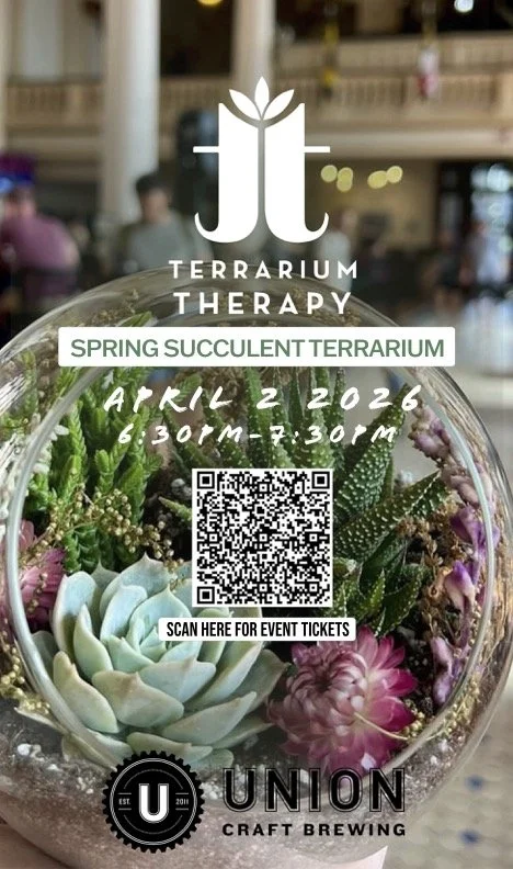 Terrarium Therapy Spring Succilent Workshop
