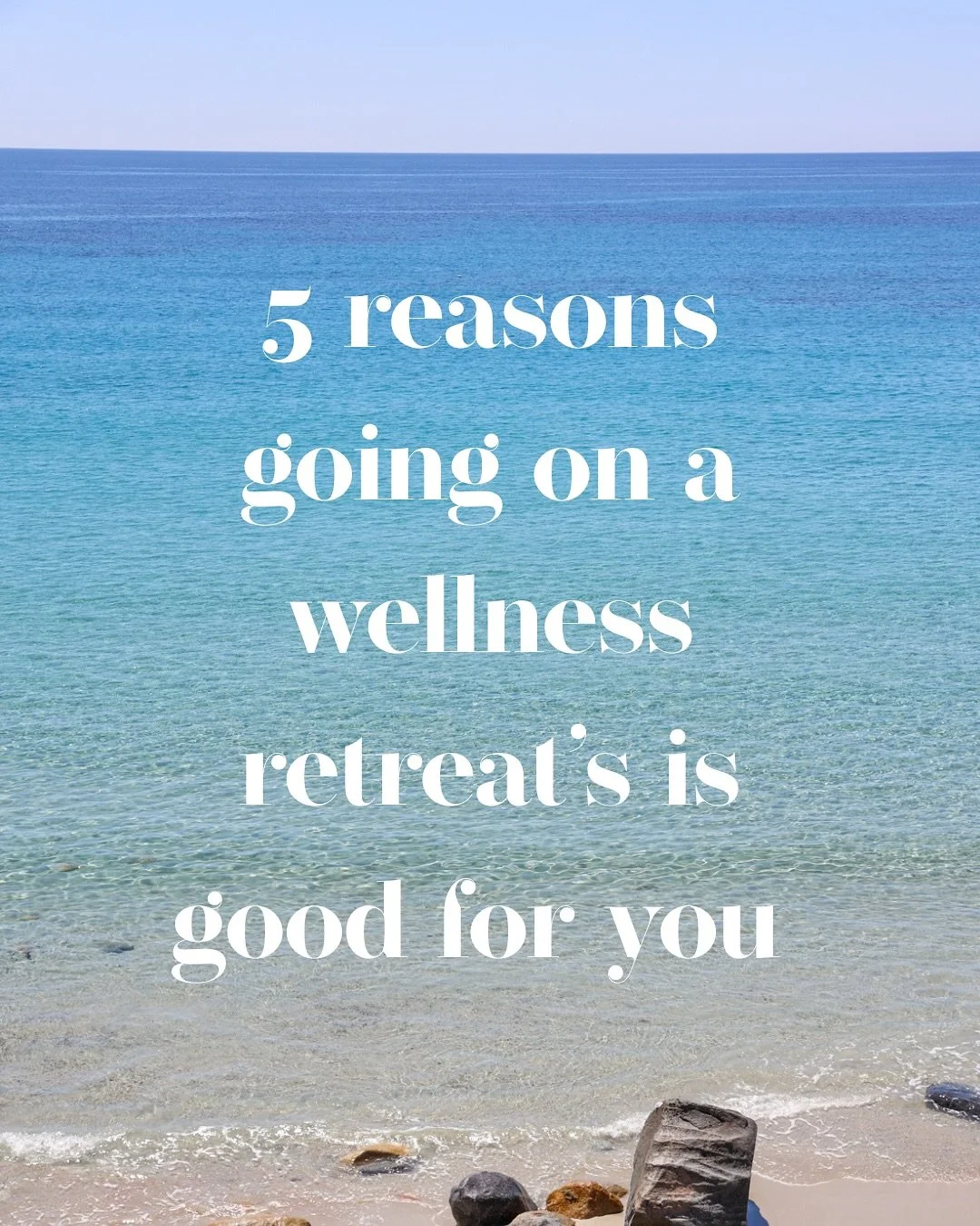 Do the unselfish thing and upgrade your energy on the most blissful wellness retreat out there. 🥰

Wake up to the sound of the ocean, start your day with yoga and meditation, swim in the sea and soak up the good life. 

You&rsquo;ll return feeling c