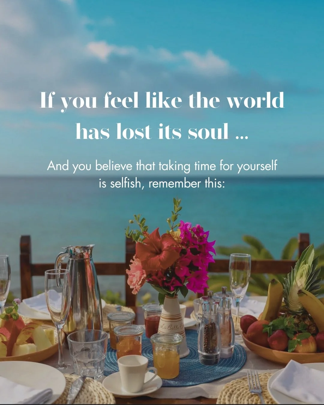 Your most healed, evolved and joyful self= your biggest contribution to the world 🤍 🌎 

Joy isn&rsquo;t selfish, it&rsquo;s necessary. Joy empowers you to carry the light and spread it- and we need those people now more than ever. 

Come bask in th