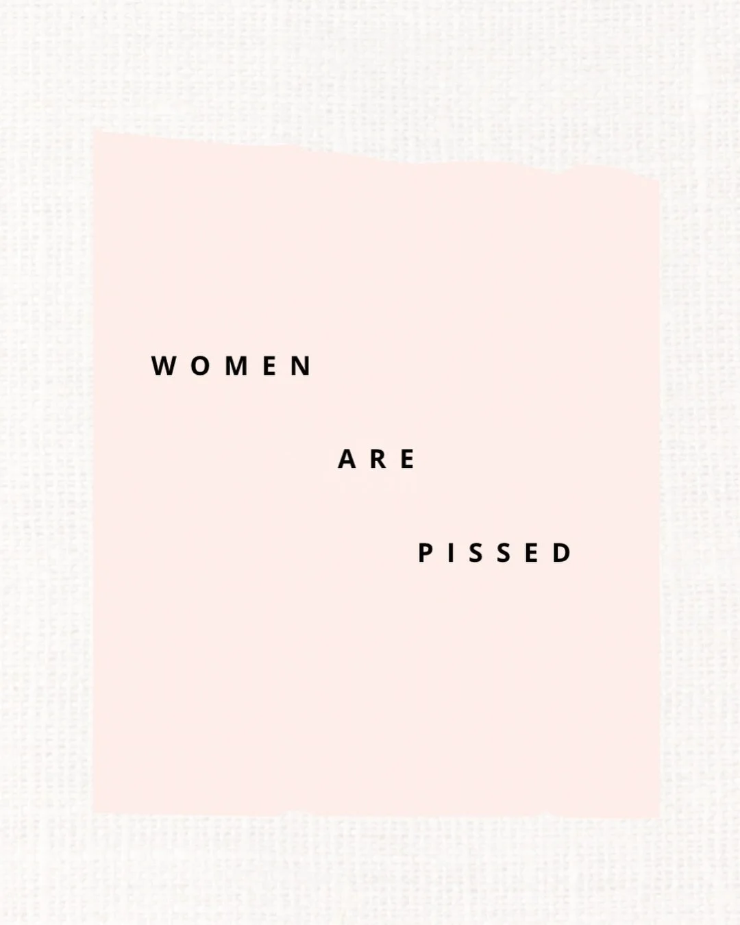 For good reason. Here&rsquo;s what we do about it: 

❤️&zwj;🔥 Refuse to believe that you are less-than because you&rsquo;re a woman (I for one, would not trade it for the 🌎) 

 👸🏻 We face huge challenges in this society to, but do not forget that