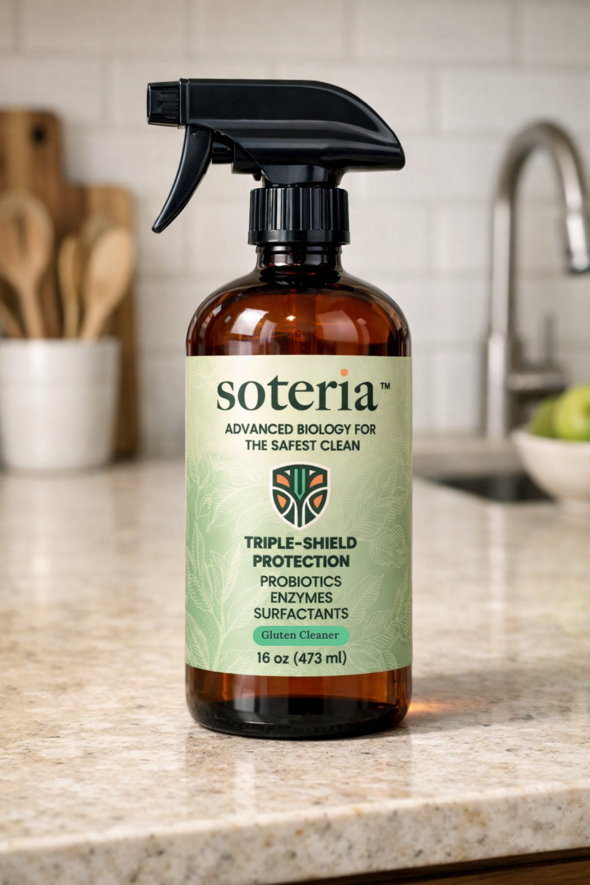 Soteria Gluten Cleaner, lavender, 16 oz