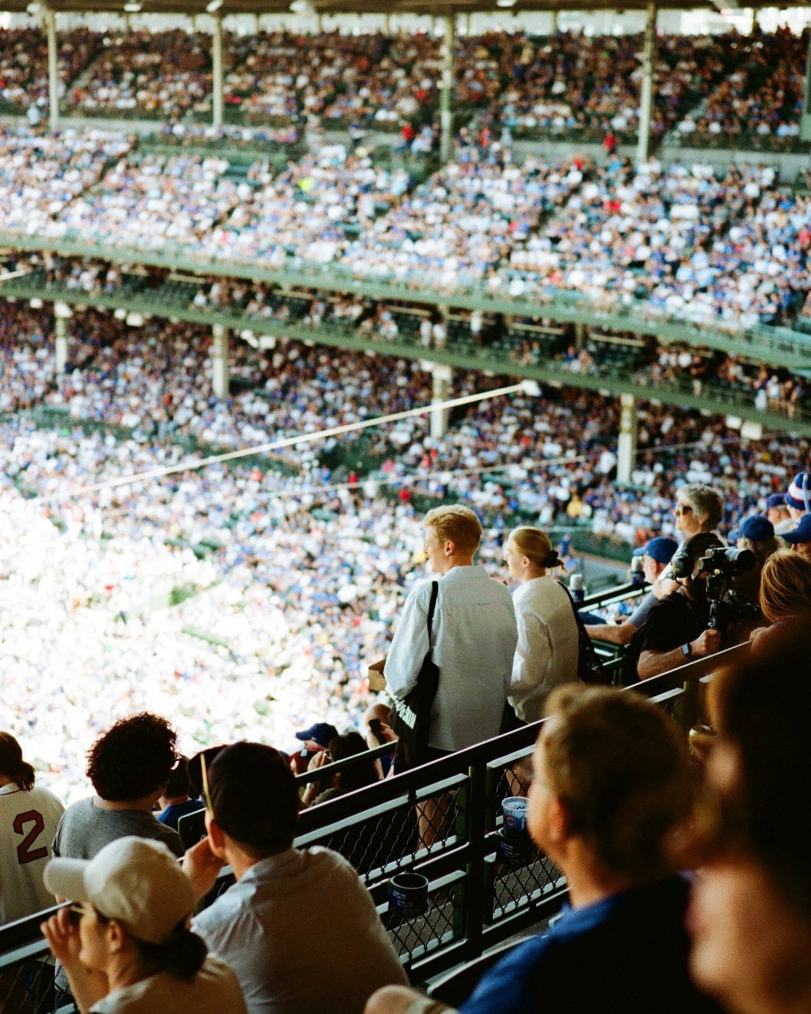 Upper deck views at Wrigley Field