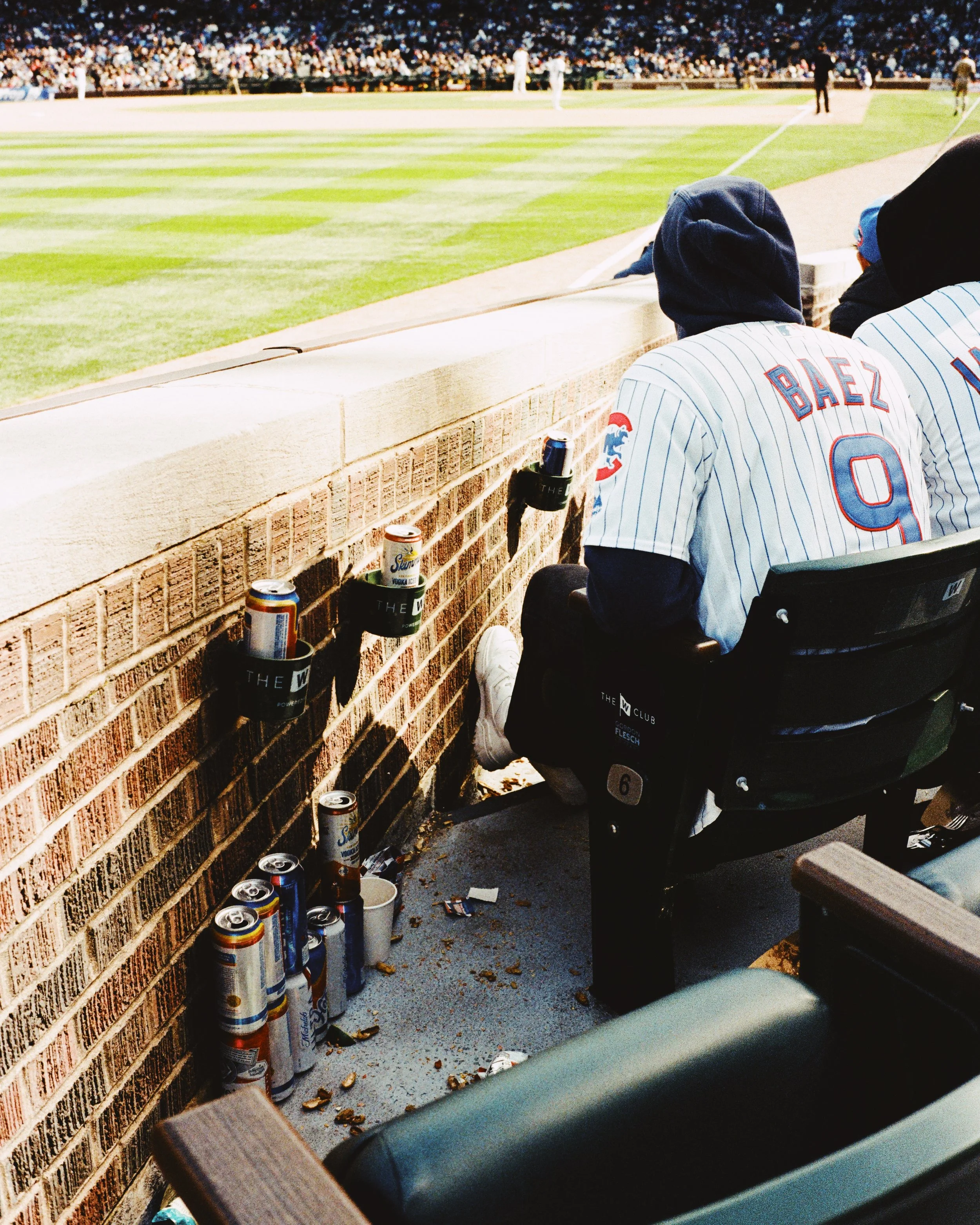 Drinking at Wrigley Field in Chicago