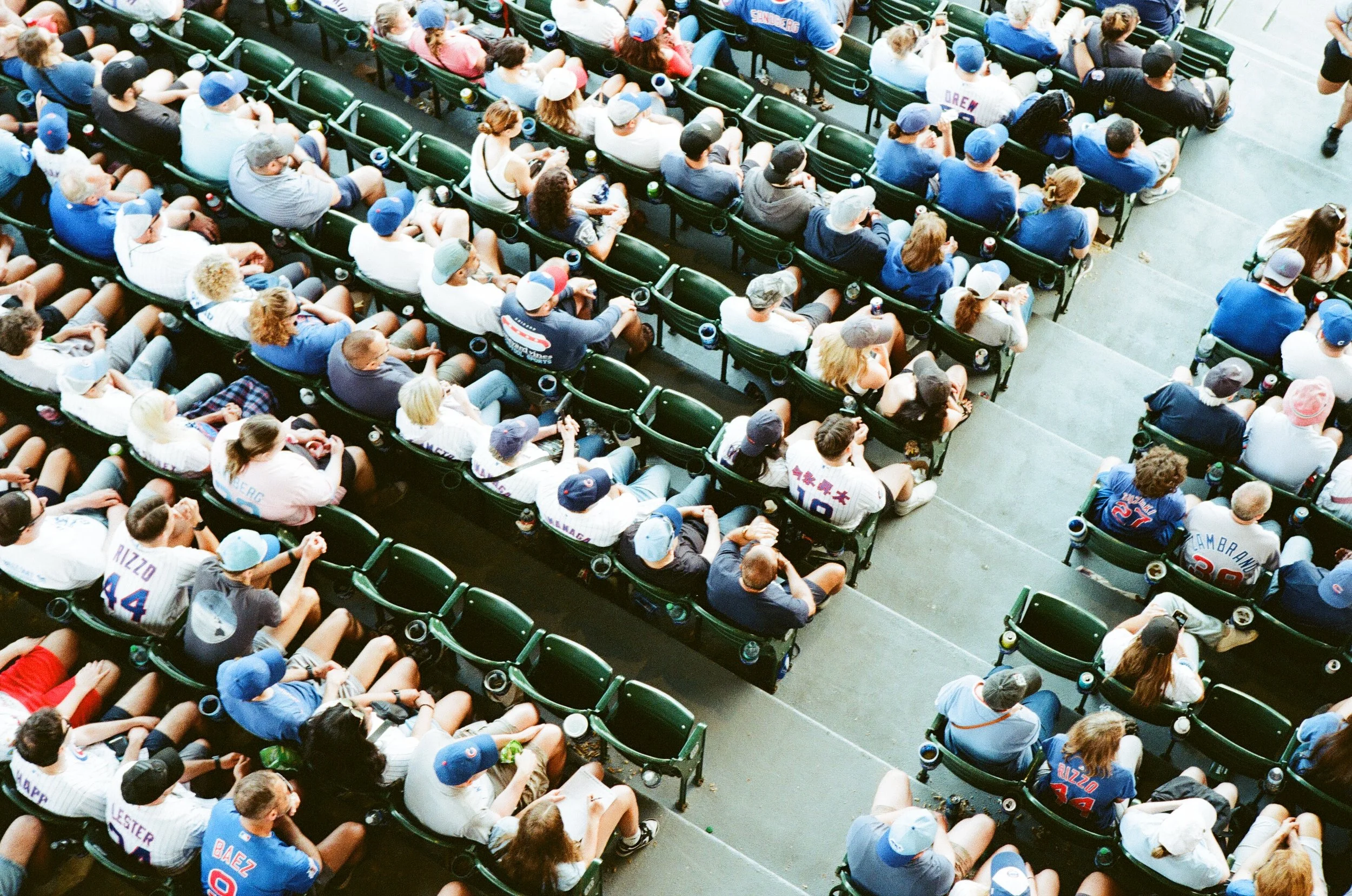 Aerial view of Wrigley Field 