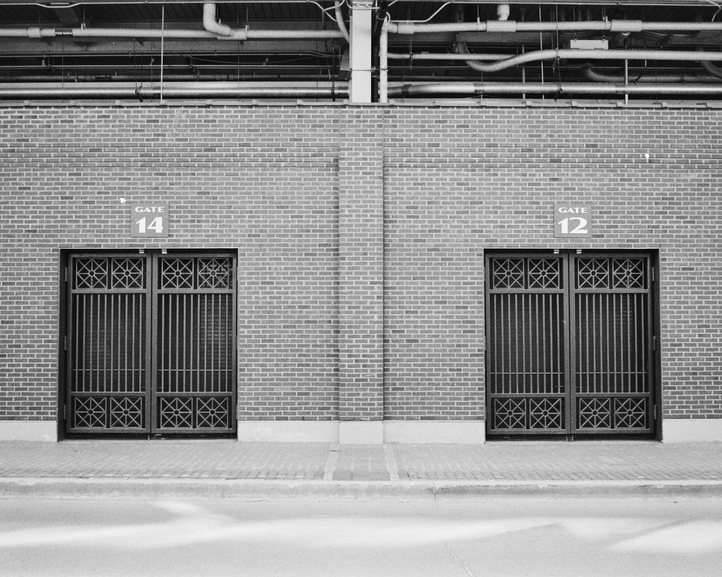 Wrigley Field gates on Sheffield in Chicago