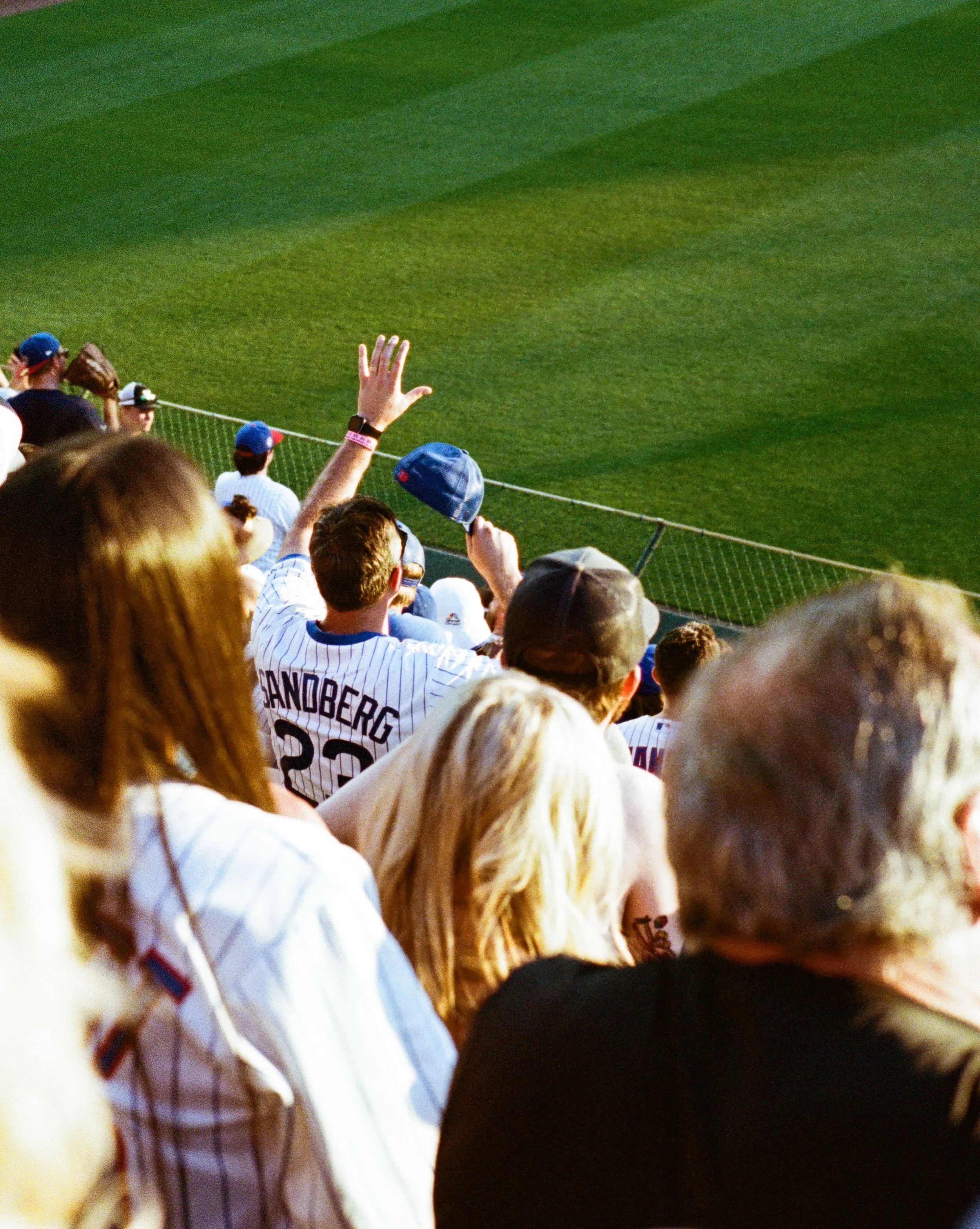 Honoring Ryne Sandberg of the Chicago Cubs at Wrigley Field