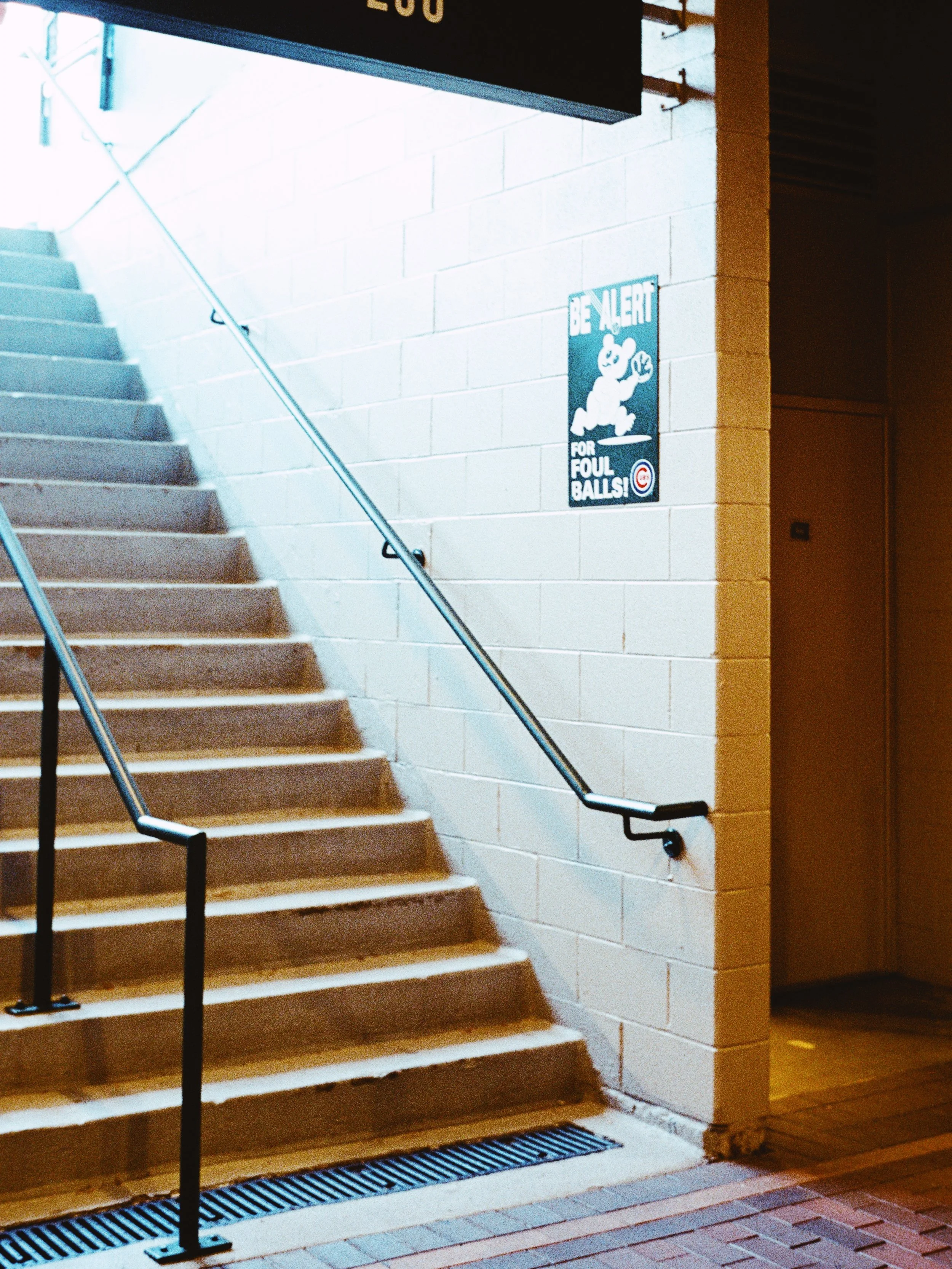 Foul Ball sign at Wrigley Field in Chicago