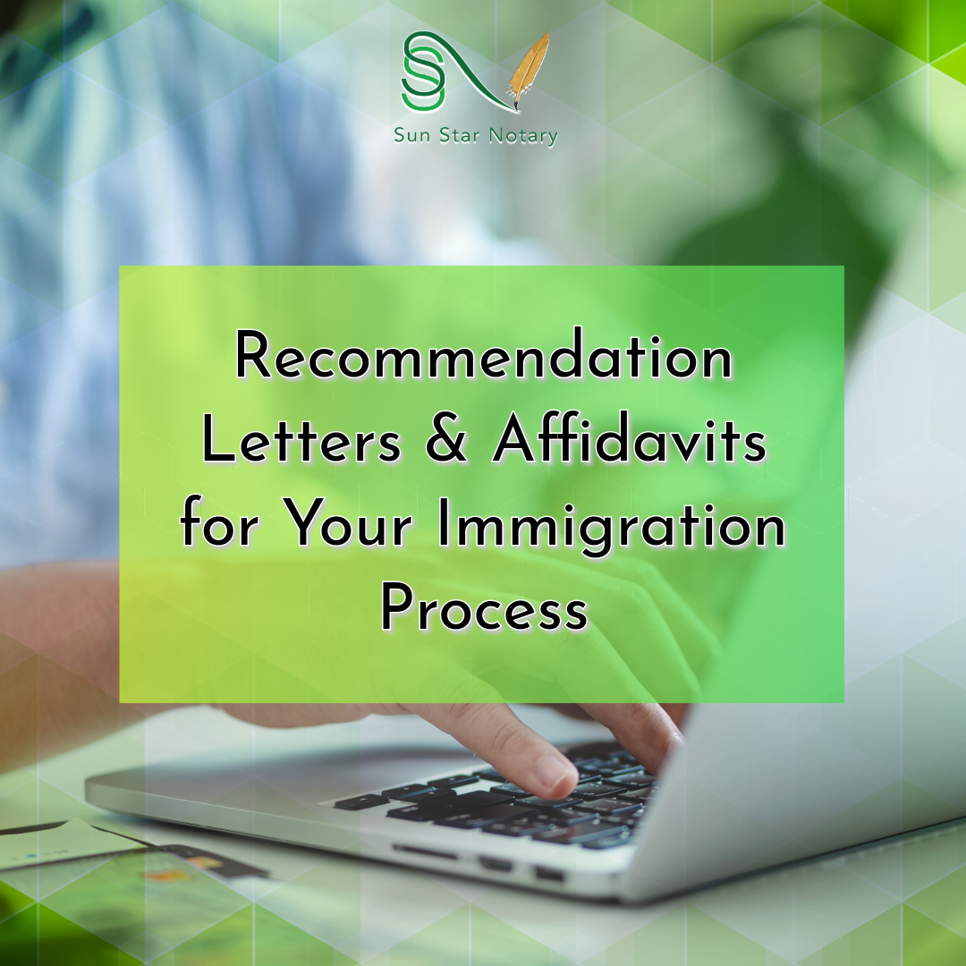 Supporting Our Community With Recommendation Letters &amp; Affidavits for Immigration Processes