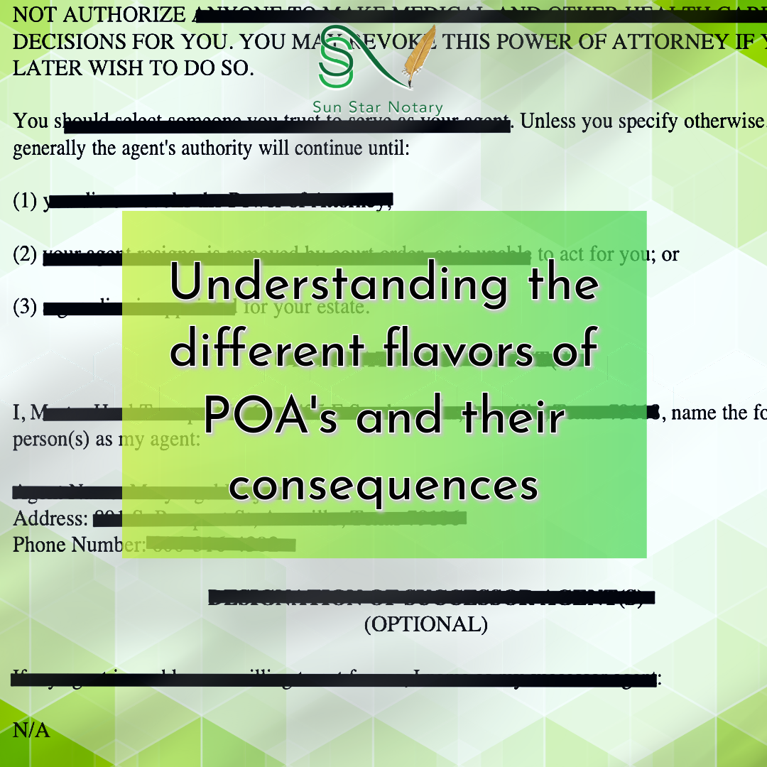 Understanding the Different Flavors of Power of Attorney — and Their Consequences