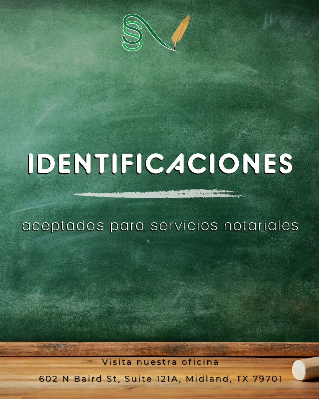 Identificaciones aceptadas para servicios notariales