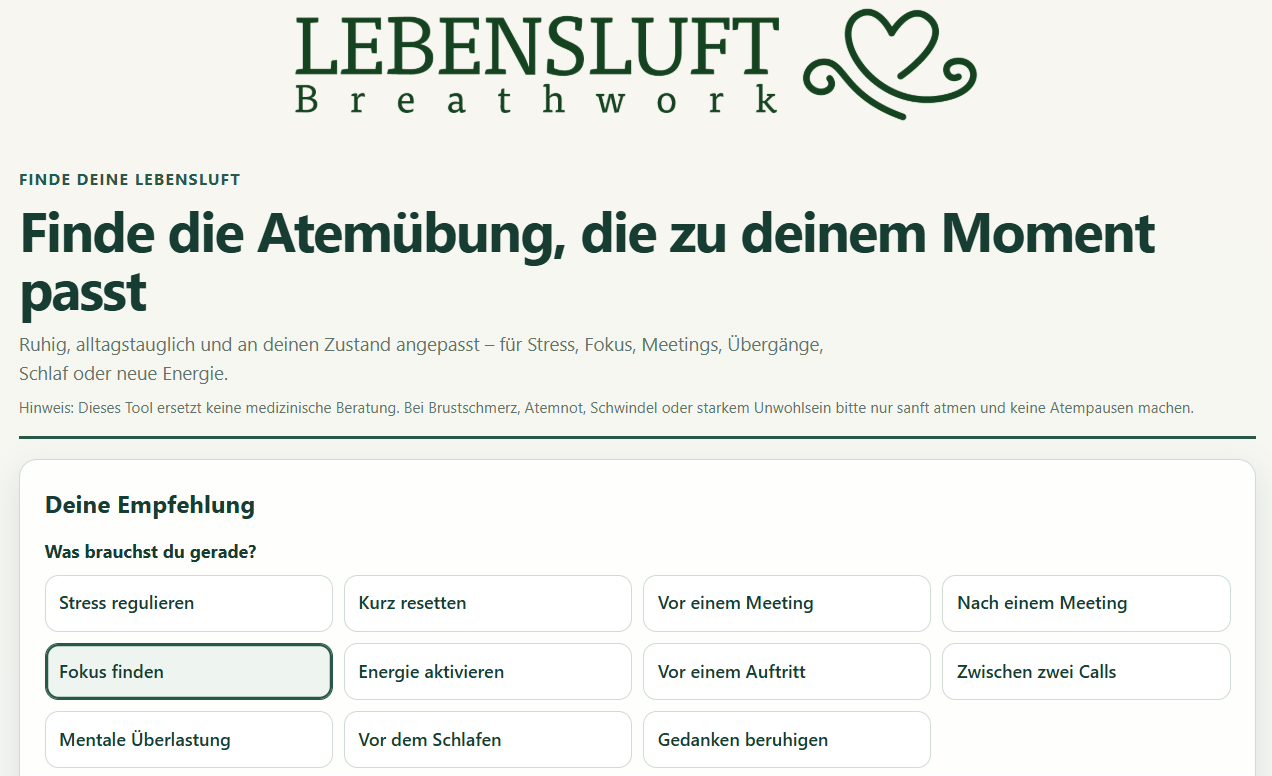 Wie finde ich die richtige Atemtechnik für mich? 