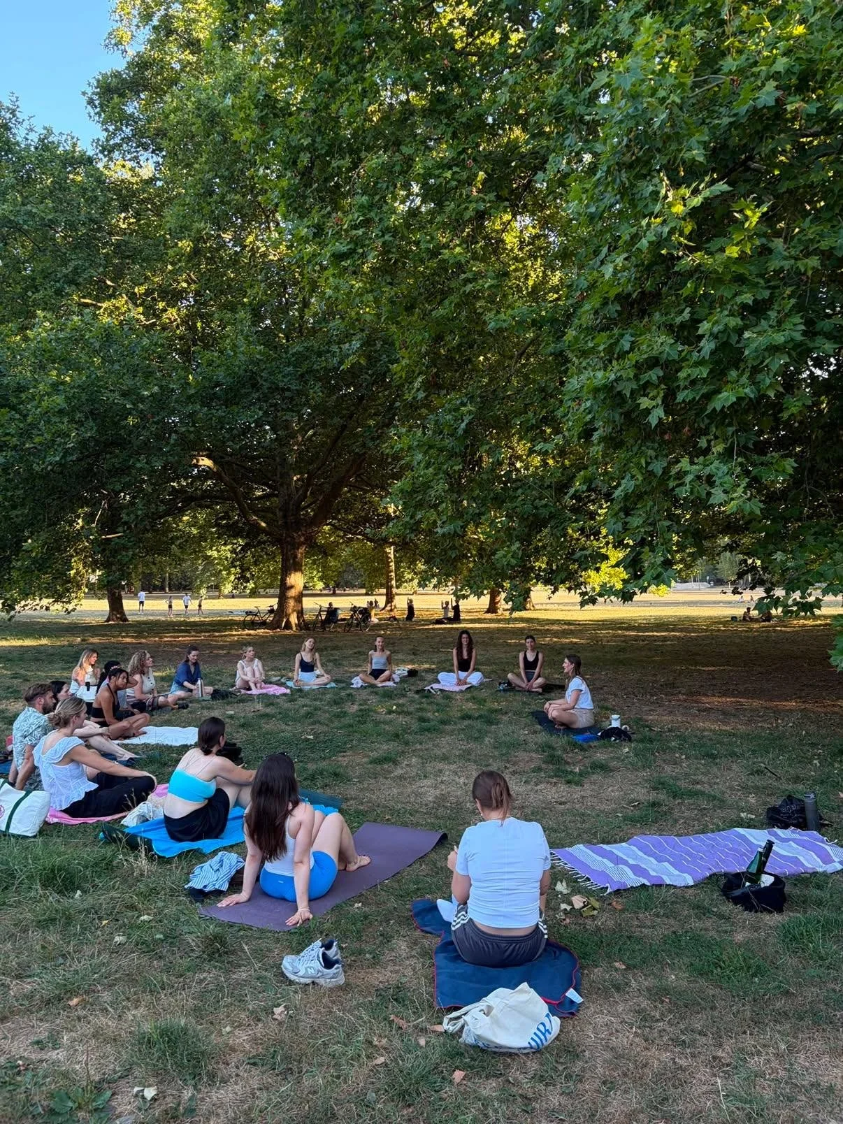 Breathwork-Session im Park