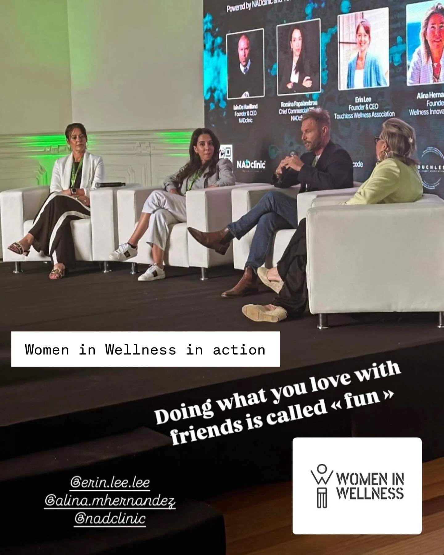 💡 Reimagining Wellness: From Products to Personalised Longevity Hubs

3 wonderful Women in Wellness (Romina Papalambrou, ✨Erin Lee✨, and Alina M. Hernandez) just took the stage at Longevity Med Summit to share how we can convert conventional wellnes