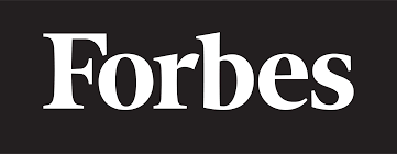 Forbes logo displayed in white text on a black background.