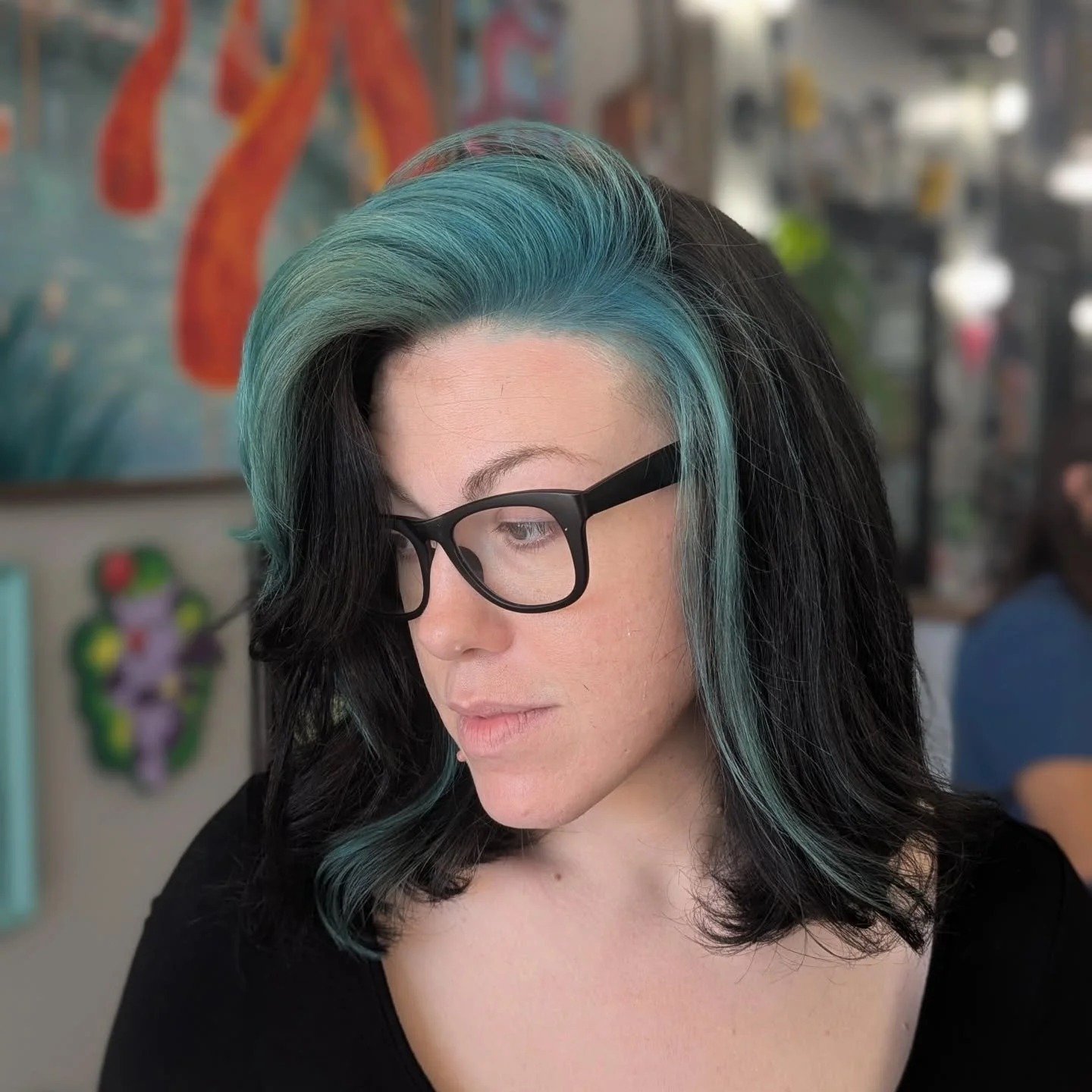 @glazed_looks is out here slaying this cut and color on @glamxghoulie we can't stop looking!

@dangerjonescreative  #springtxhair #northhouston #springtxsalon #lgbtcommunity #GrungeHairShop