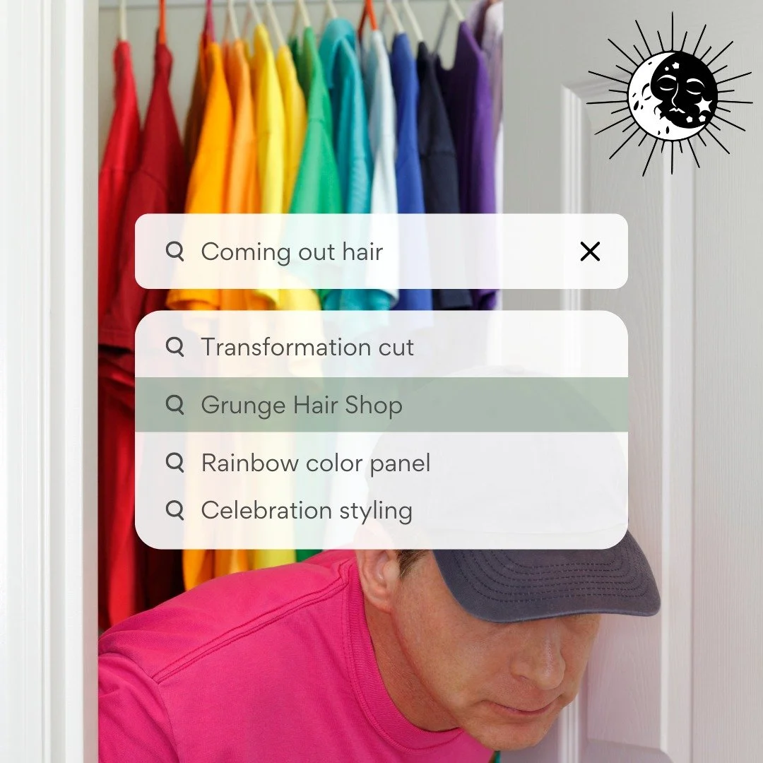 Coming out isn&rsquo;t one moment &mdash; it&rsquo;s a series of tiny, brave choices.

Whether you&rsquo;re loud, quiet, questioning, or celebrating, you&rsquo;re seen here.

And if you need a little &ldquo;coming out hair,&rdquo; we've got ideas.

#