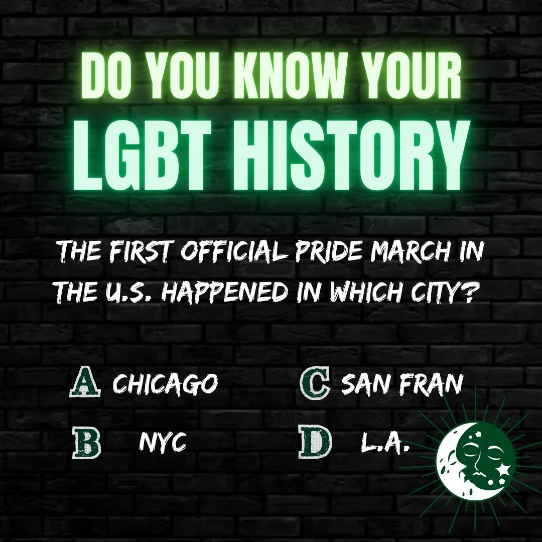 Pride started with protest, power, and people showing up.

Test your history knowledge &mdash; where did the first march roll out?

#LGBTHistoryMonth #GrungeHairShop #SpringTX