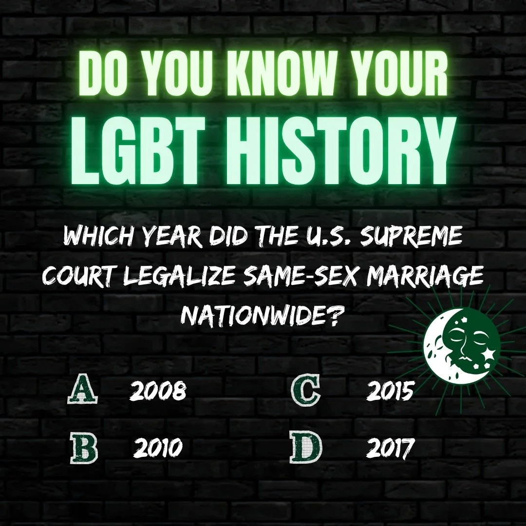 Love won &mdash; but do you remember when?

Take your best shot and celebrate how far we&rsquo;ve come.

#LGBTHistoryMonth #GrungeHairShop #SpringTX