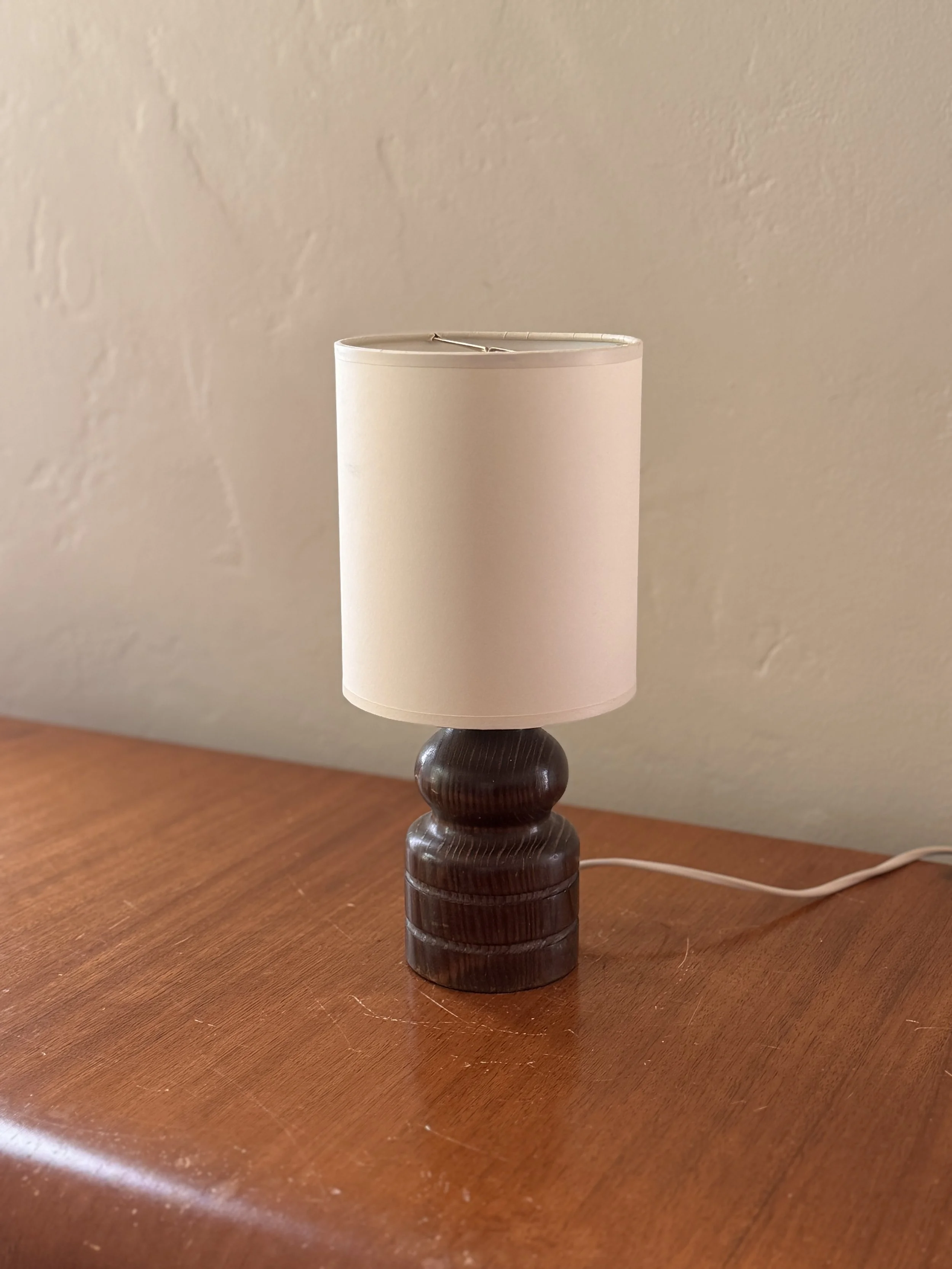 Swedish Wood Table Lamp, 1960s