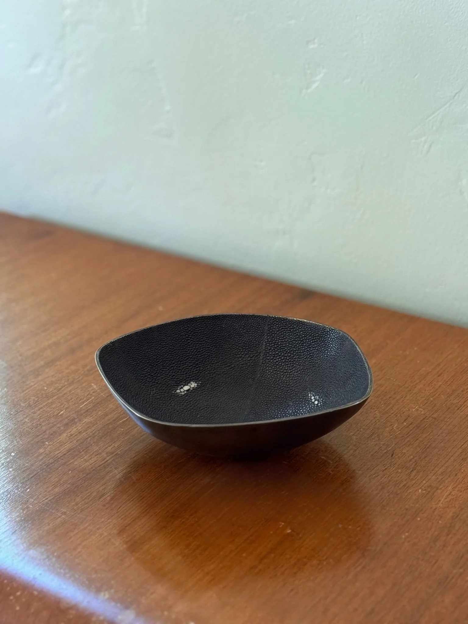R&Y Augousti Shagreen and Bronze Bowl, Paris