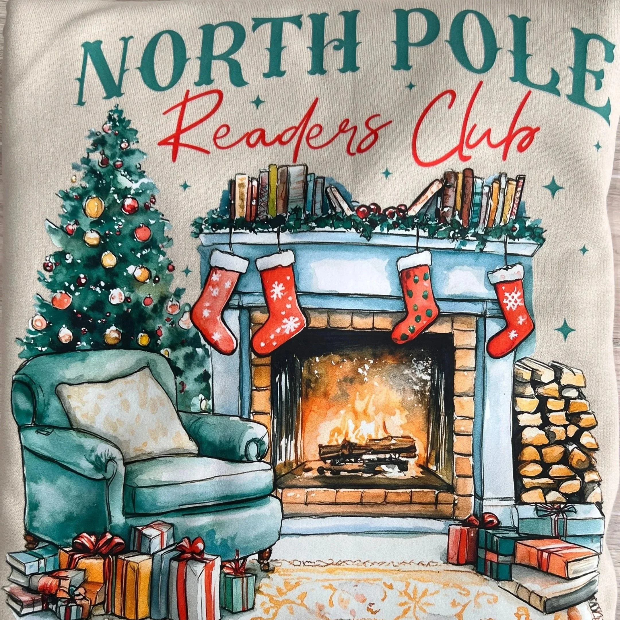 North Pole Readers Collection - Cozy Holiday Crewnecks
