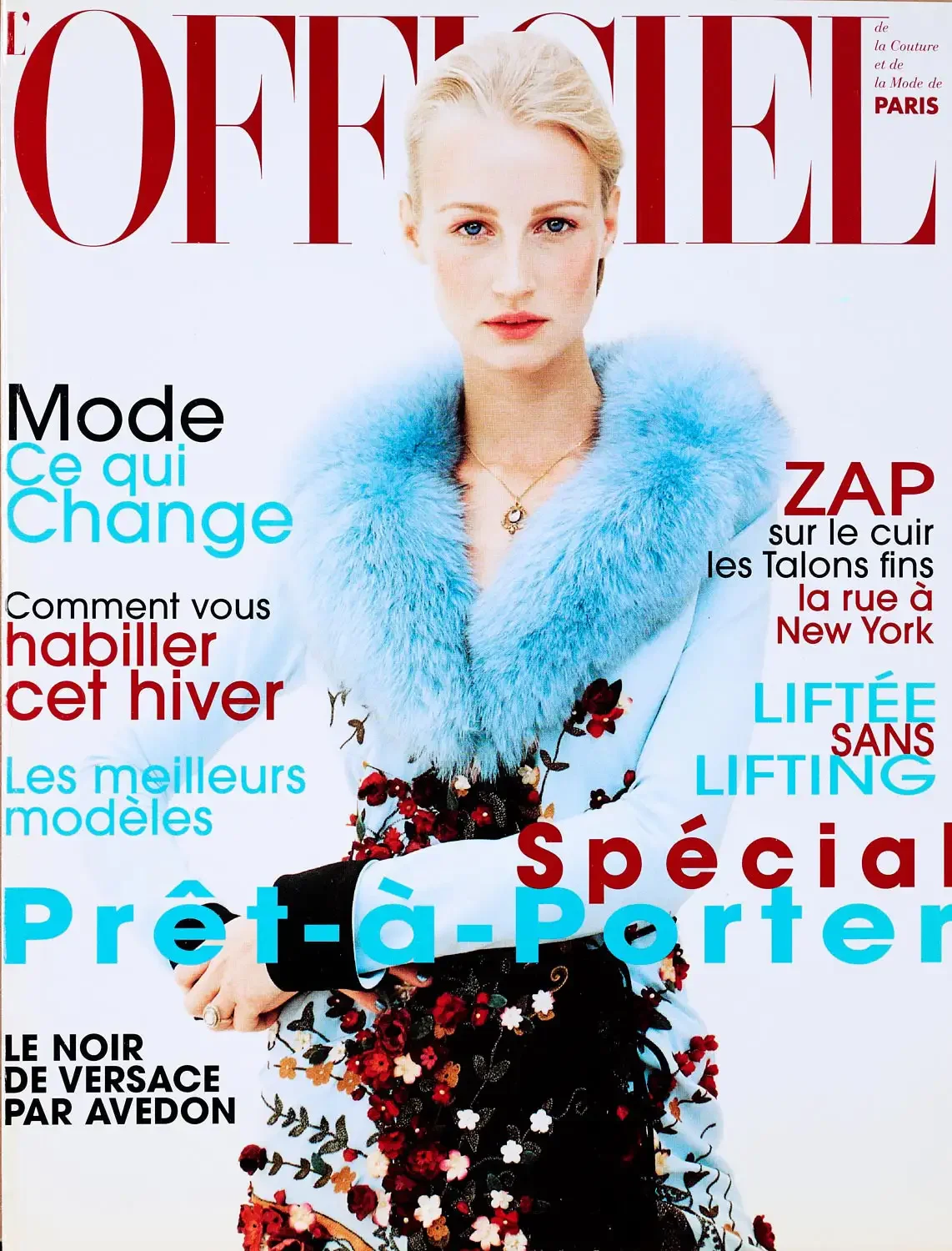 Cover for l' Officiel magazine Paris.