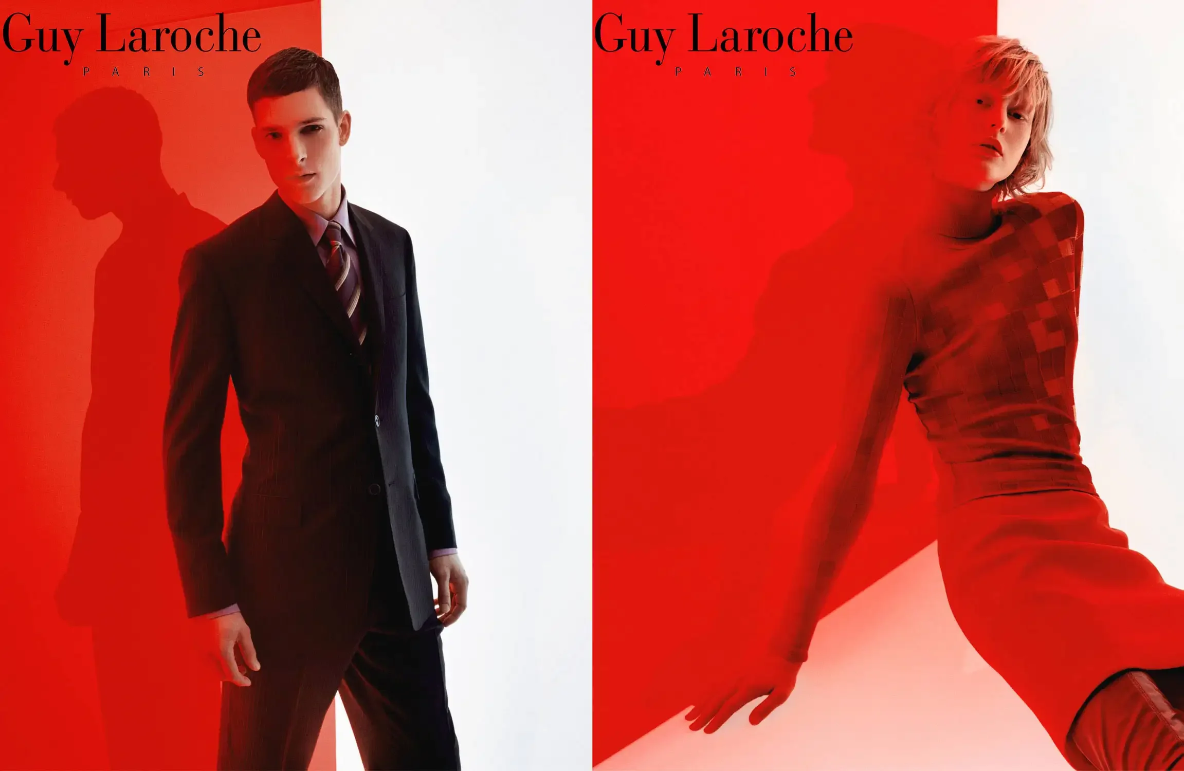 Fashion advertisement for Guy Laroche shot in Paris.
