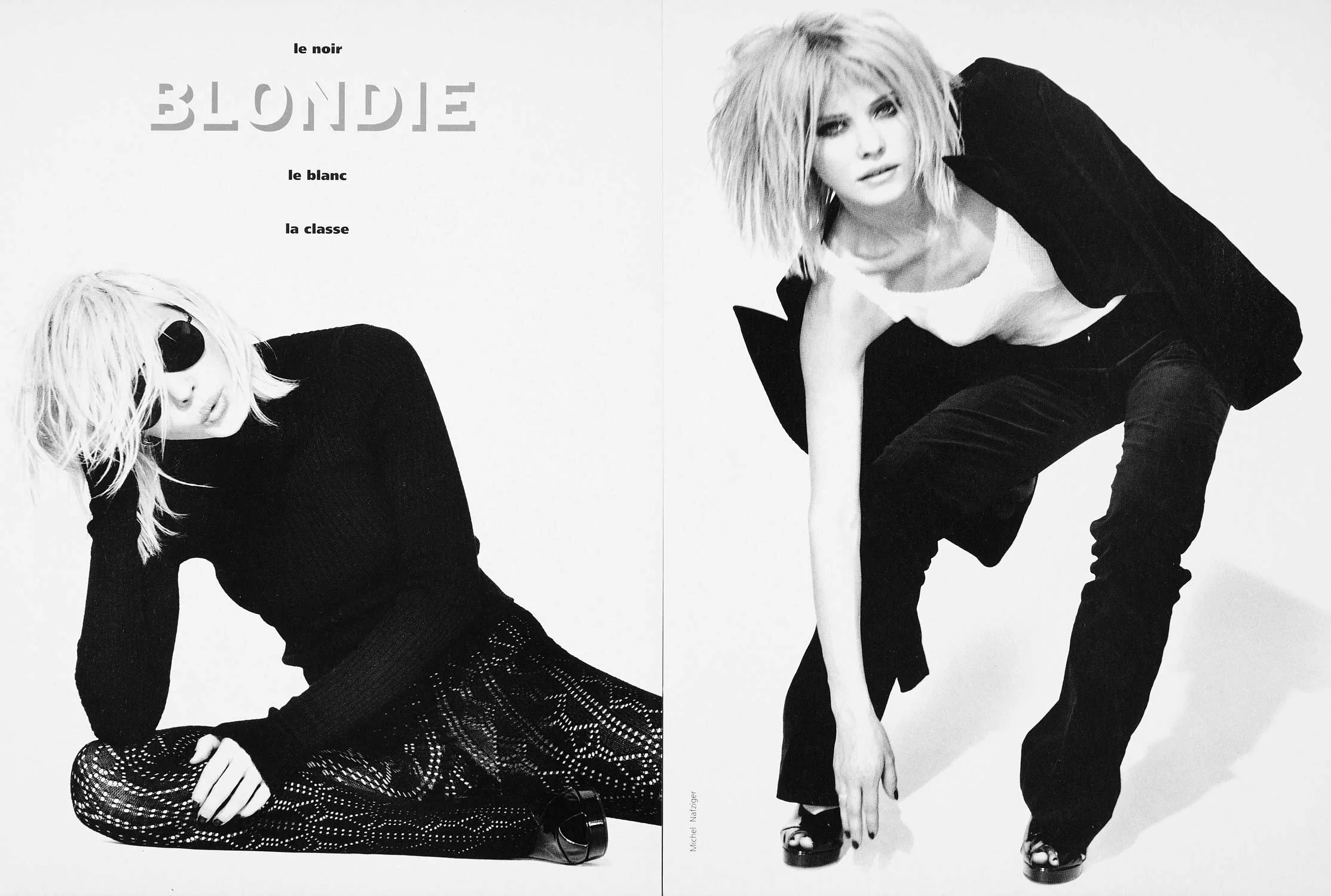 Fashion magazine spread in Paris