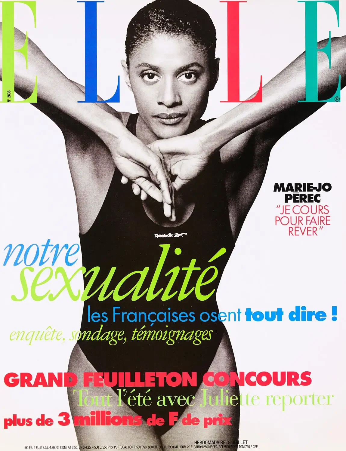 Cover with Marie Jose Perec gold medalist