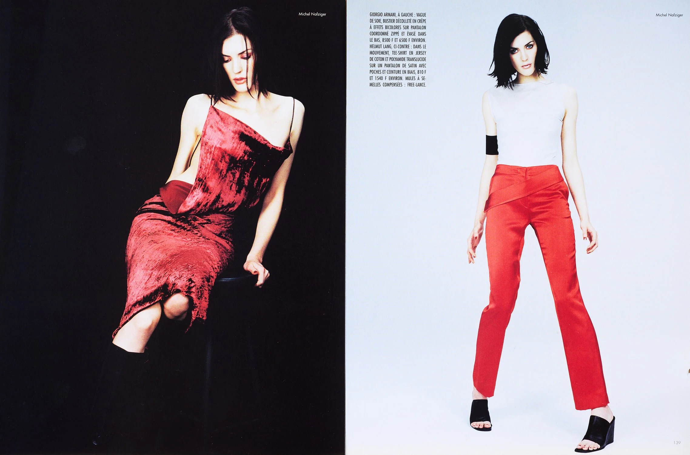 Magazine photoshoot for Officiel, Helmut Land 2/2