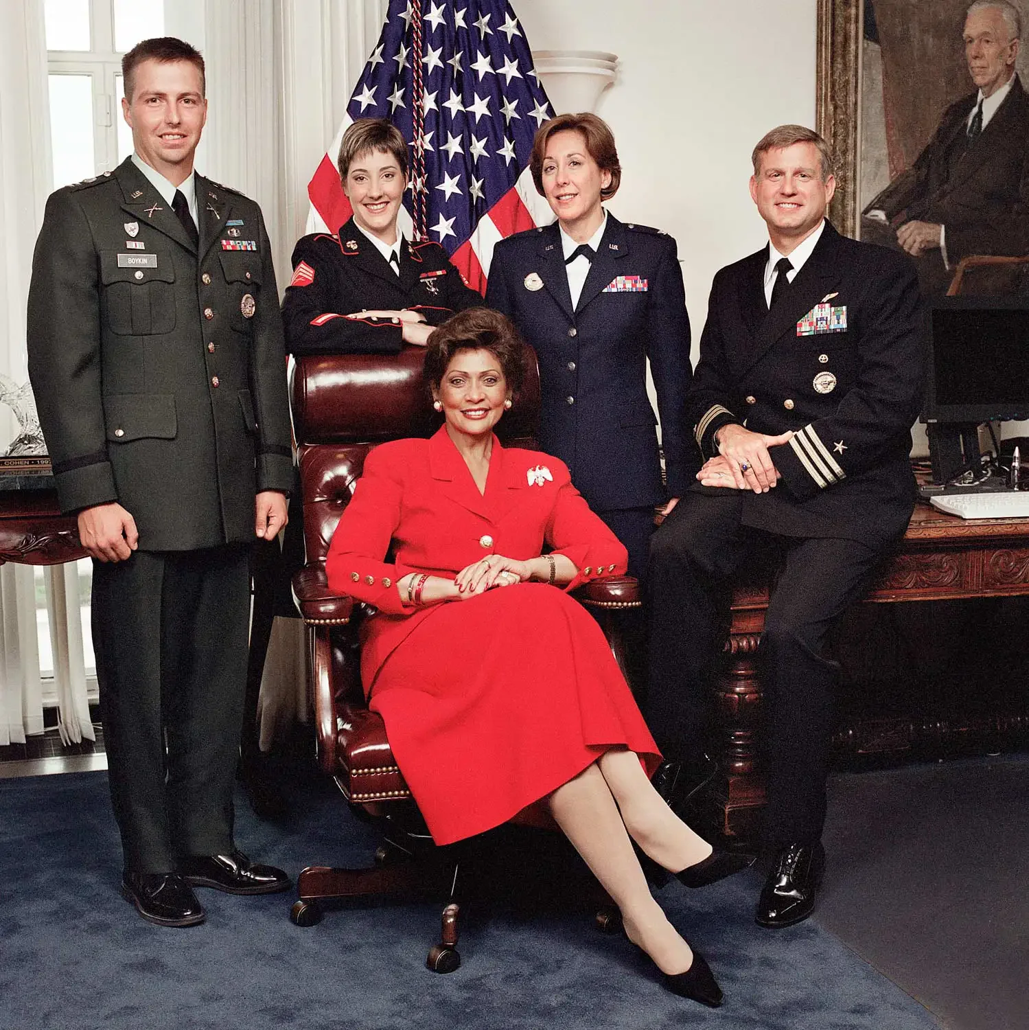 Janet Langhart at the Pentagone for American Vogue with Armies