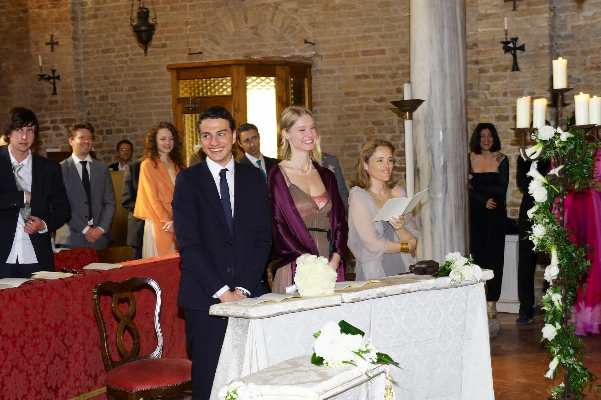 wedding interaction with natural expressions
