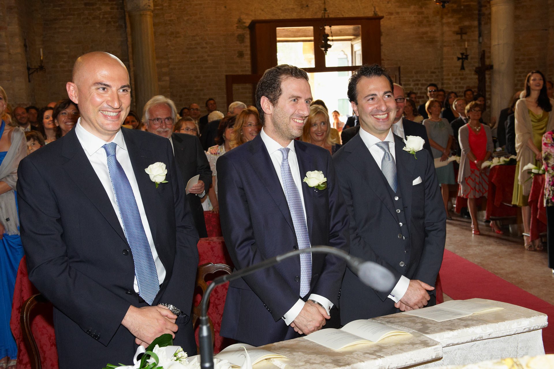 Wedding portrait highlighting genuine affection