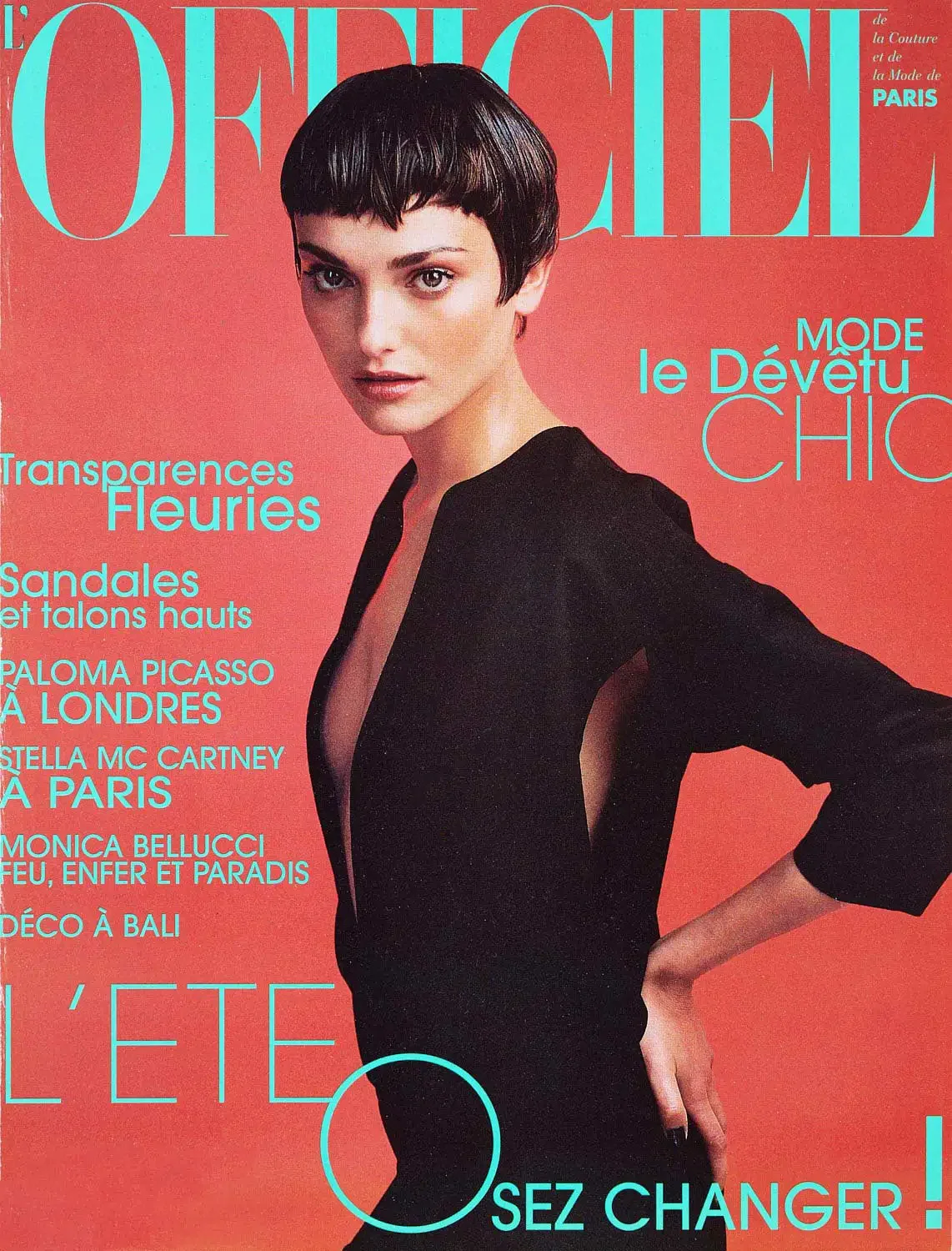Magazine cover of l' Officiel France