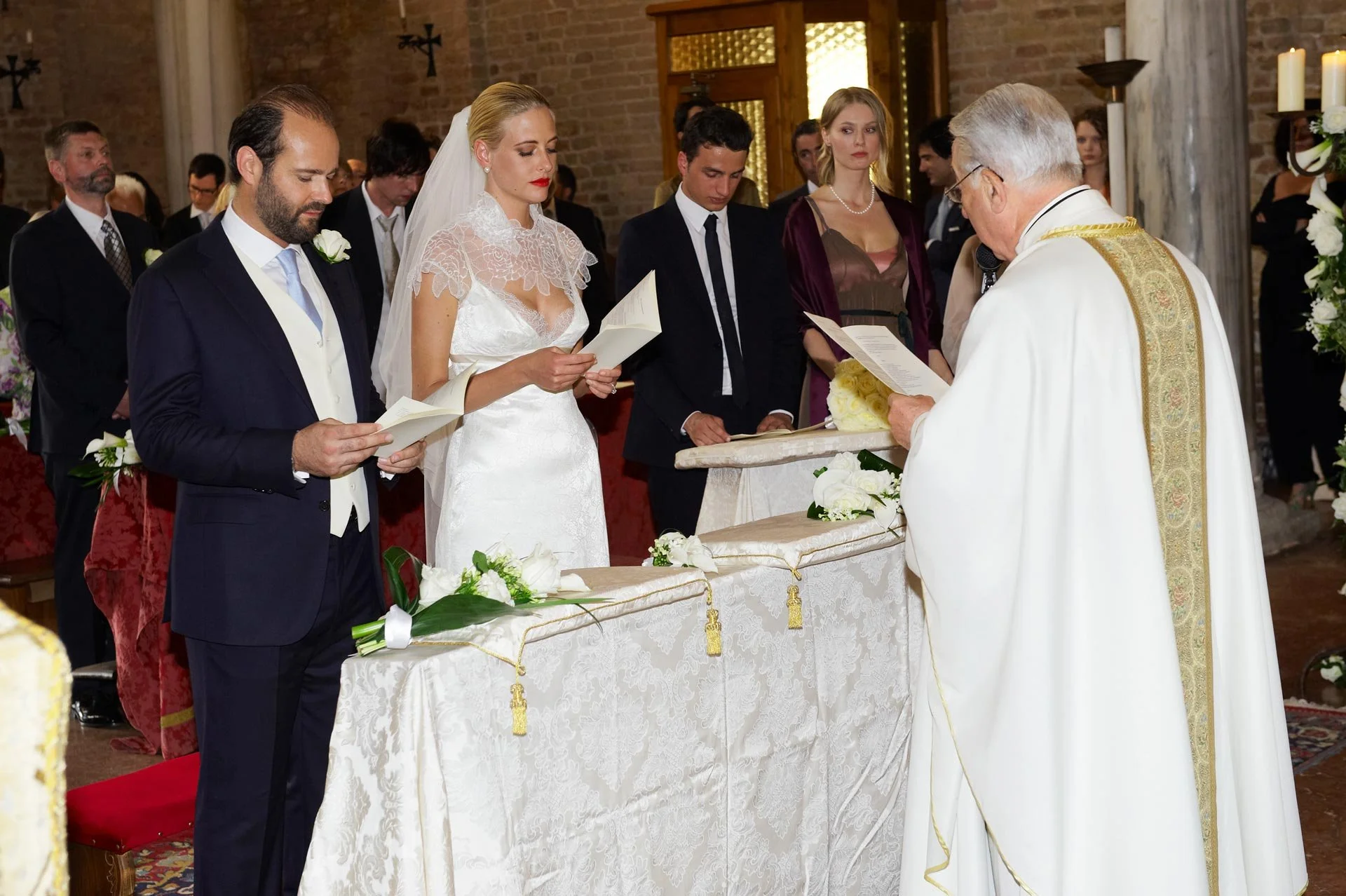 Wedding moment photographed with soft natural light