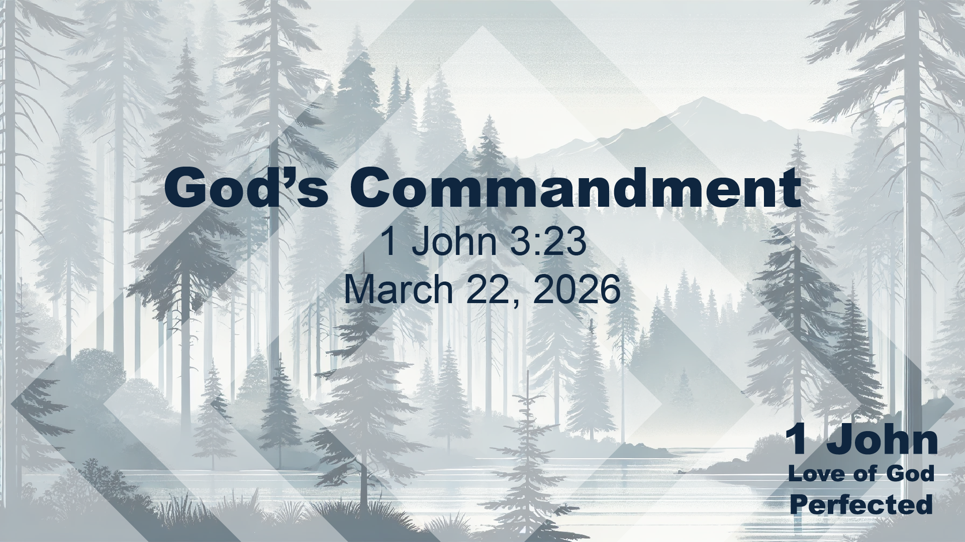 GOD’S COMMANDMENT