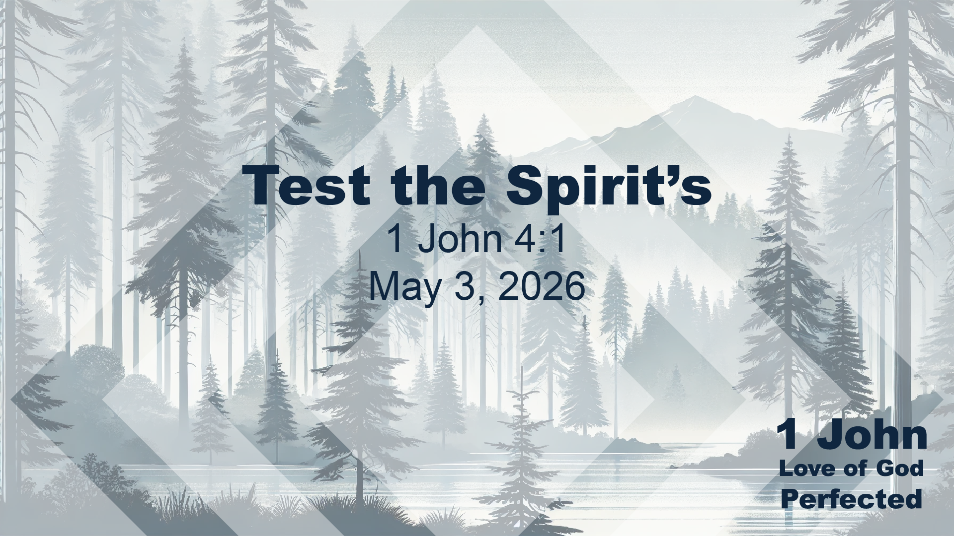 TEST THE SPIRIT’S