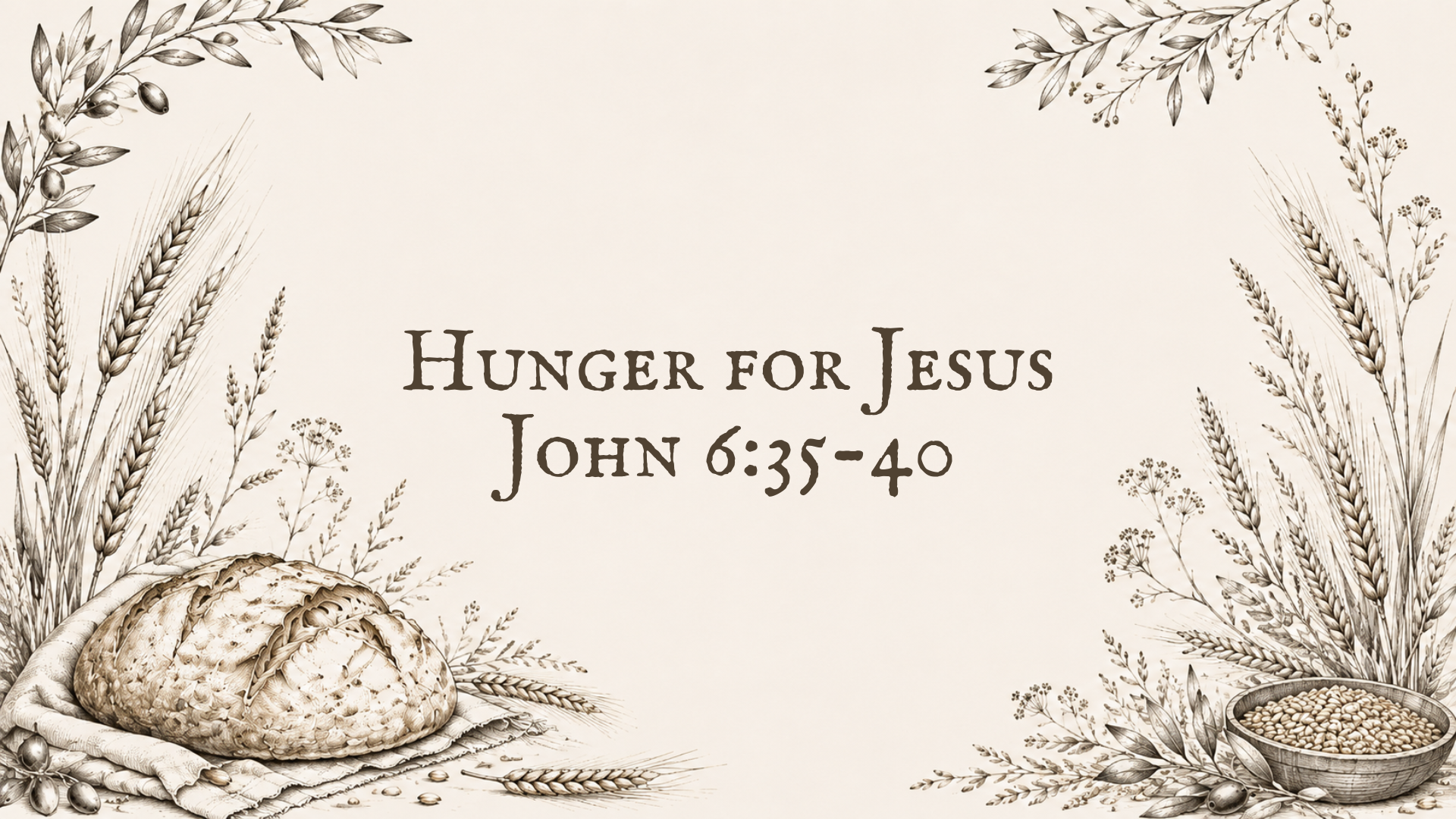 HUNGER FOR JESUS
