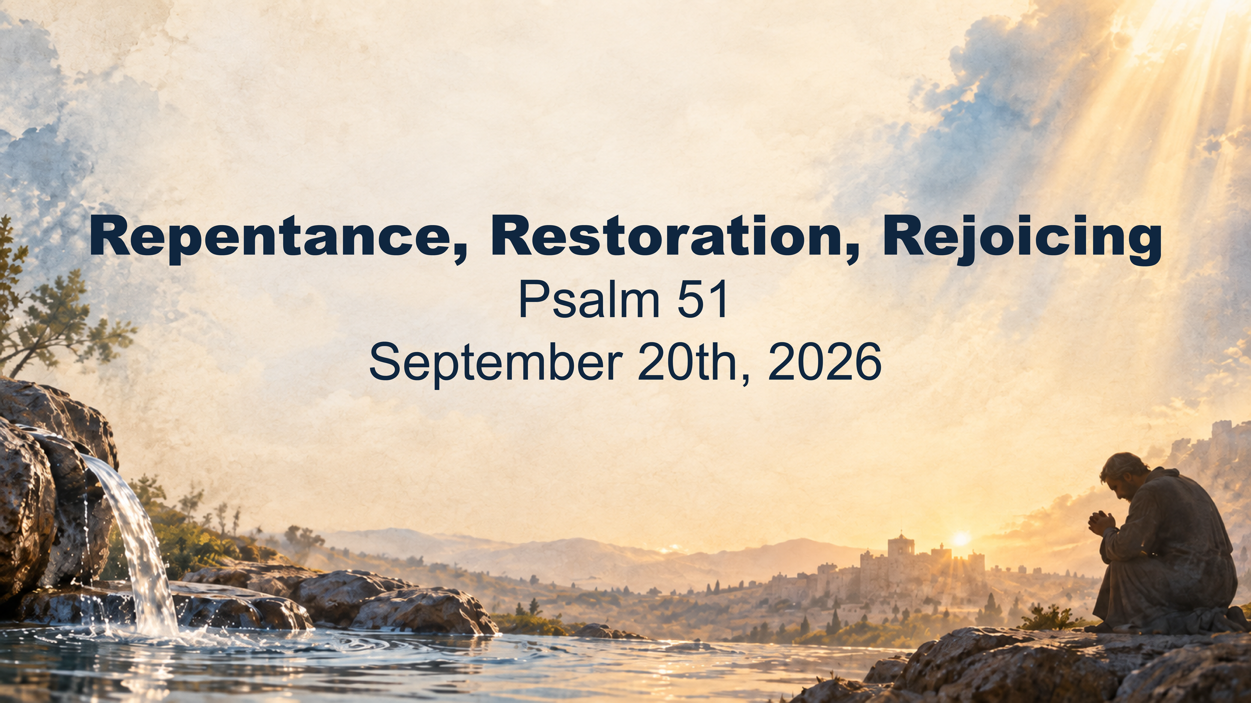 REPENTANCE, RESTORATION, REJOICING