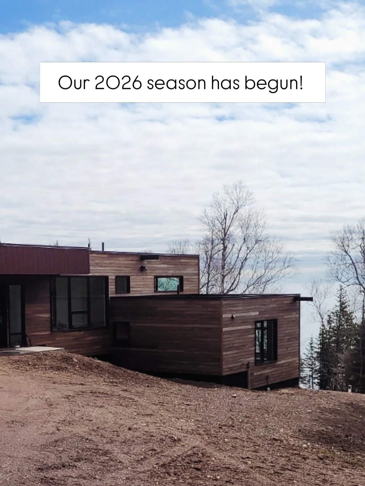 We are back at it! What a beautiful project to be able to kick off our 2026 season with! Located along the North Shore in Little Marais, MN, this design + build + steward project involves so many of our specialties: 

&bull;curved steel retaining wal