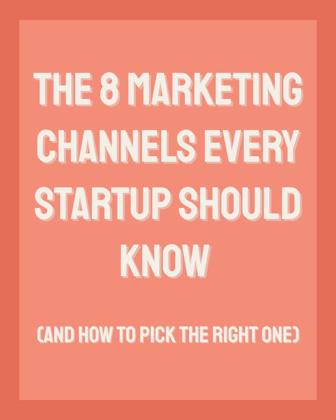 When you're planning GTM strategy, you have two options: throw a bunch of tactics at the wall and see what sticks, or focus on one to two and do them really well.⁠
⁠
First thing's first: make sure you understand the 8 core marketing channels. Knowing