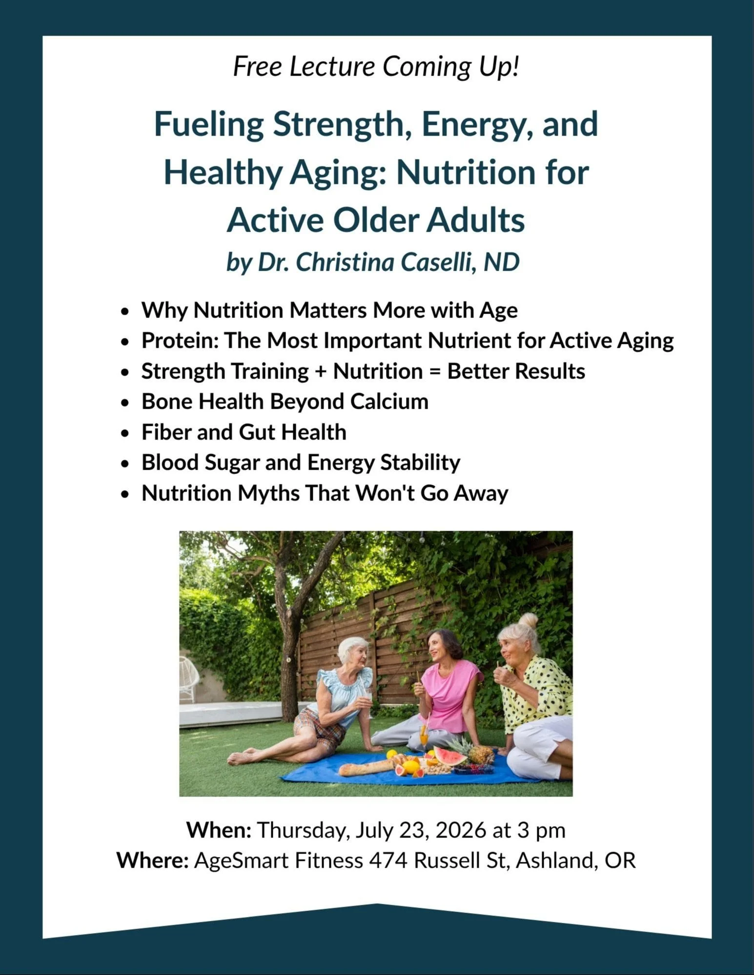 Fueling Strength, Energy, and Healthy Aging: Nutrition for Active Older Adults