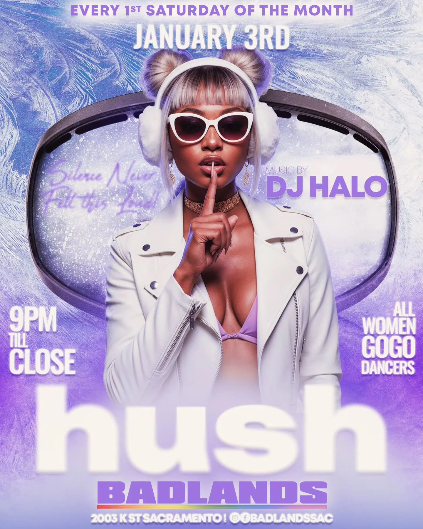 Don't miss our next Hush all women gogo dancer event. Beats by DJ Halo.