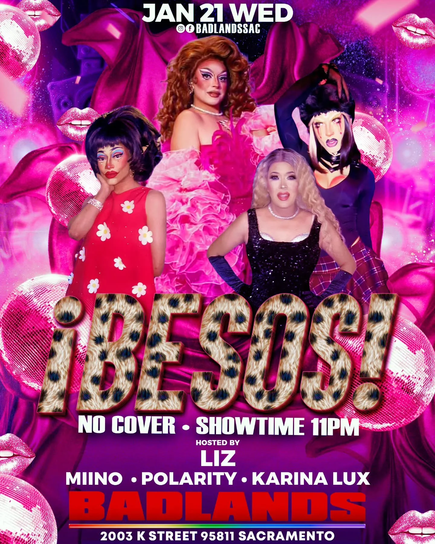 Next month catch Liz hosting Besos again on Jan 21st. 🌹