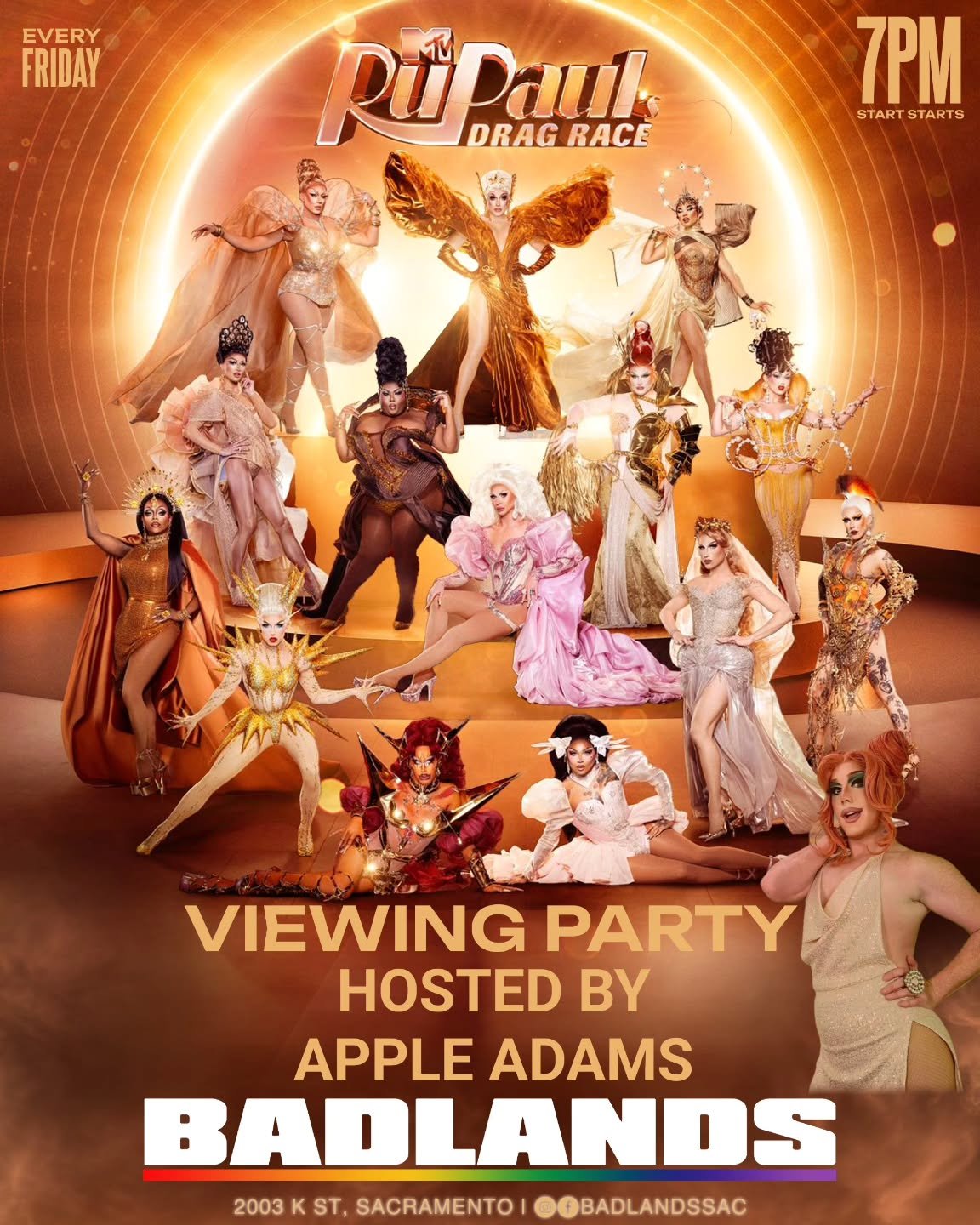 Next week we have Apple Adams hosting our drag race viewing party. $2 off all cocktails during the show. ✨