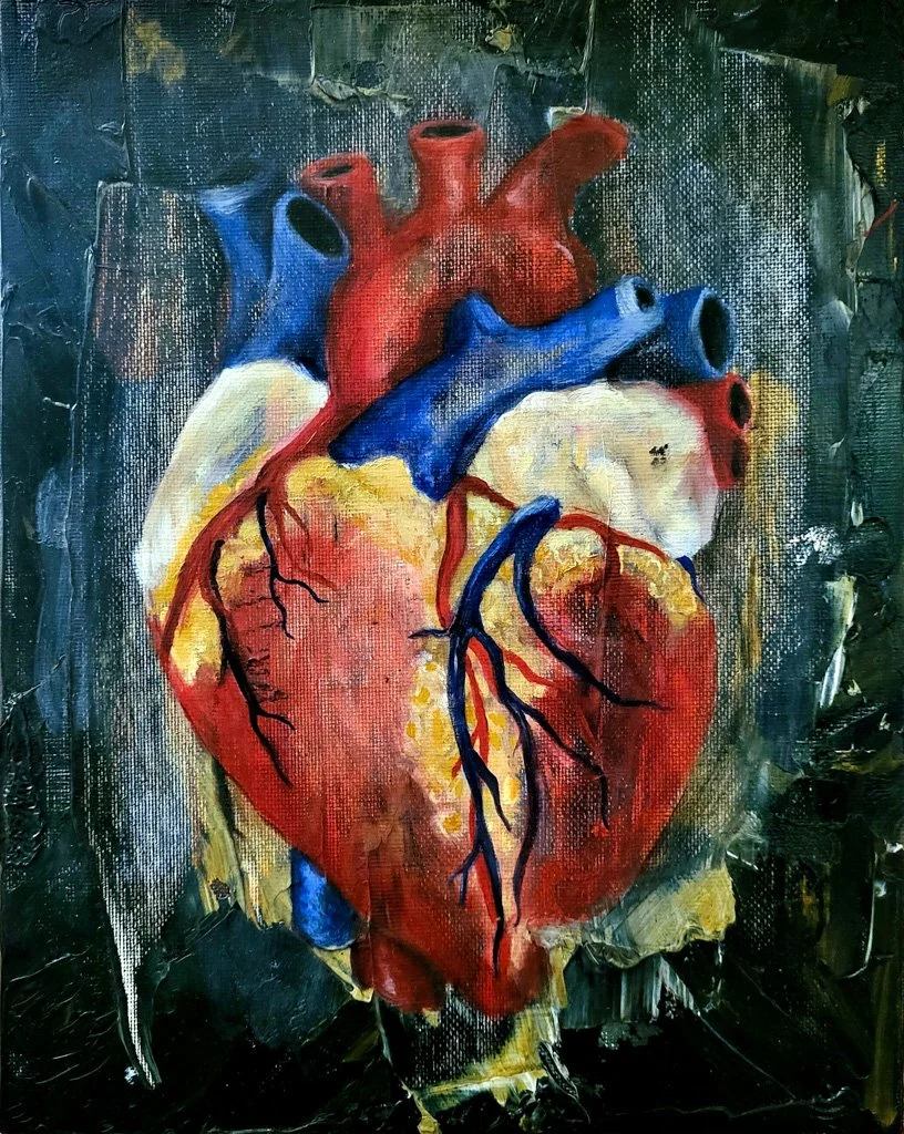 Push and Pull, Oil on Canvas Board, 10 in. x 8 in., 2021